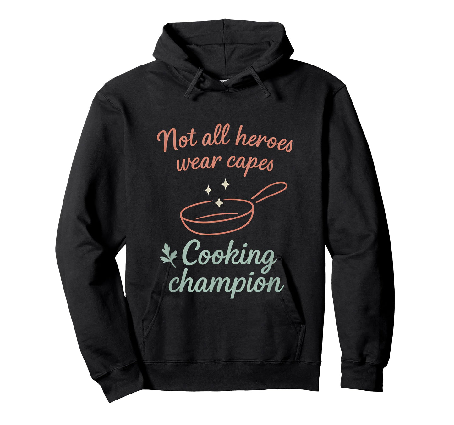 Cooking Champion Kitchen Hero Coral Mint White Graphic T-Shirt