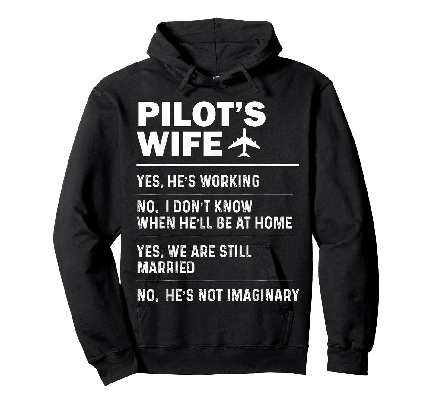 Pilot's Wife Funny Aviation Airline Pilot Husband Aviator T-Shirt