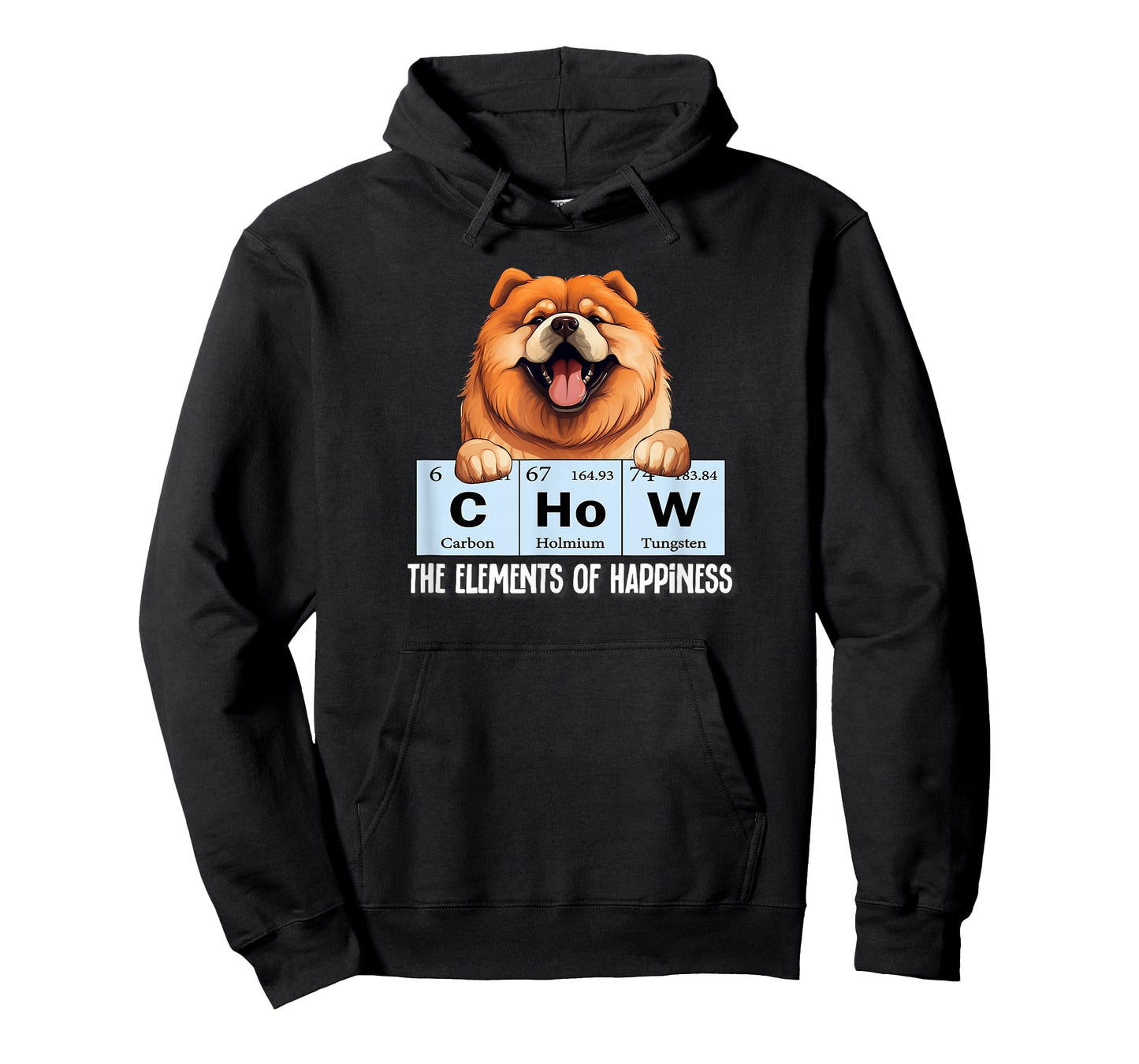 Mens & Womens Cute Elements of Happiness Chow Chow Lover T-Shirt