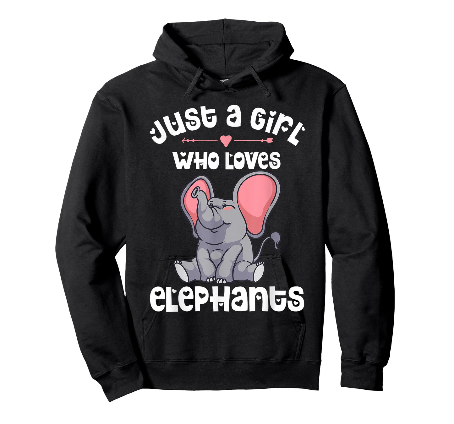 Funny Just A Girl Who Loves Elephants Gift For Kids Women T-Shirt
