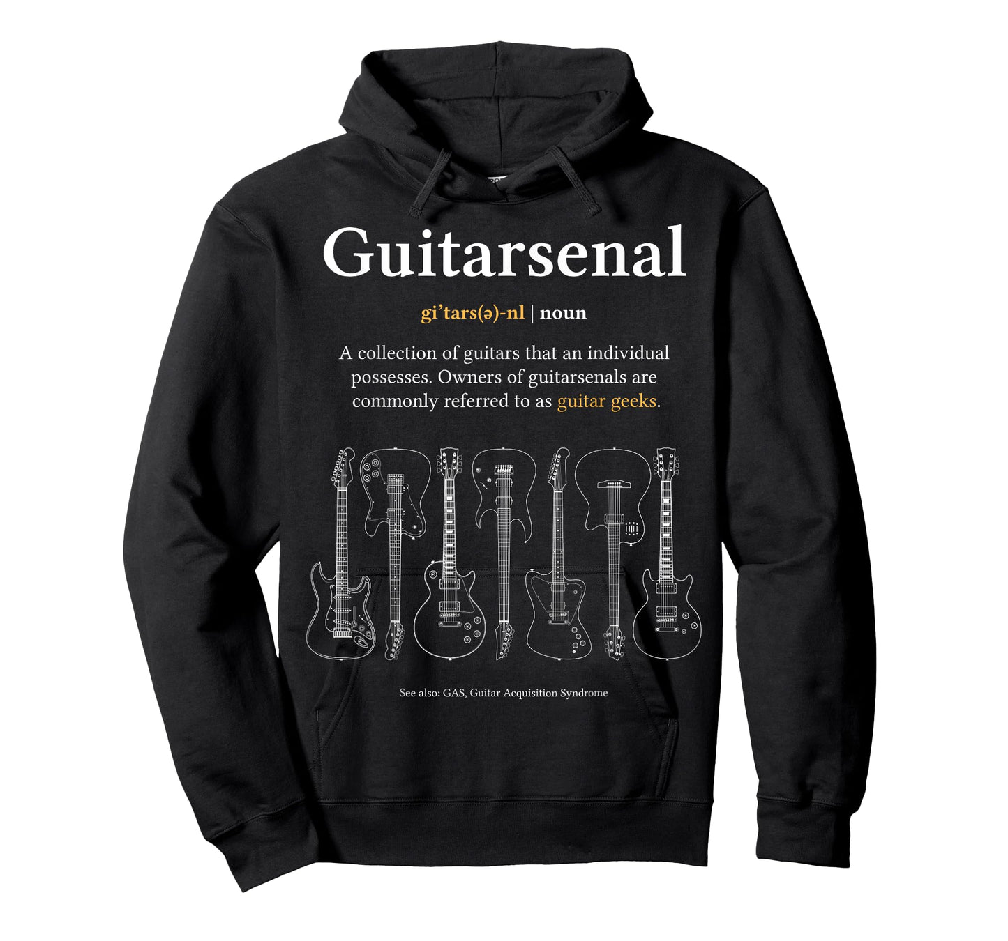 Funny Guitarsenal Definition - Guitarist's Gift T-Shirt