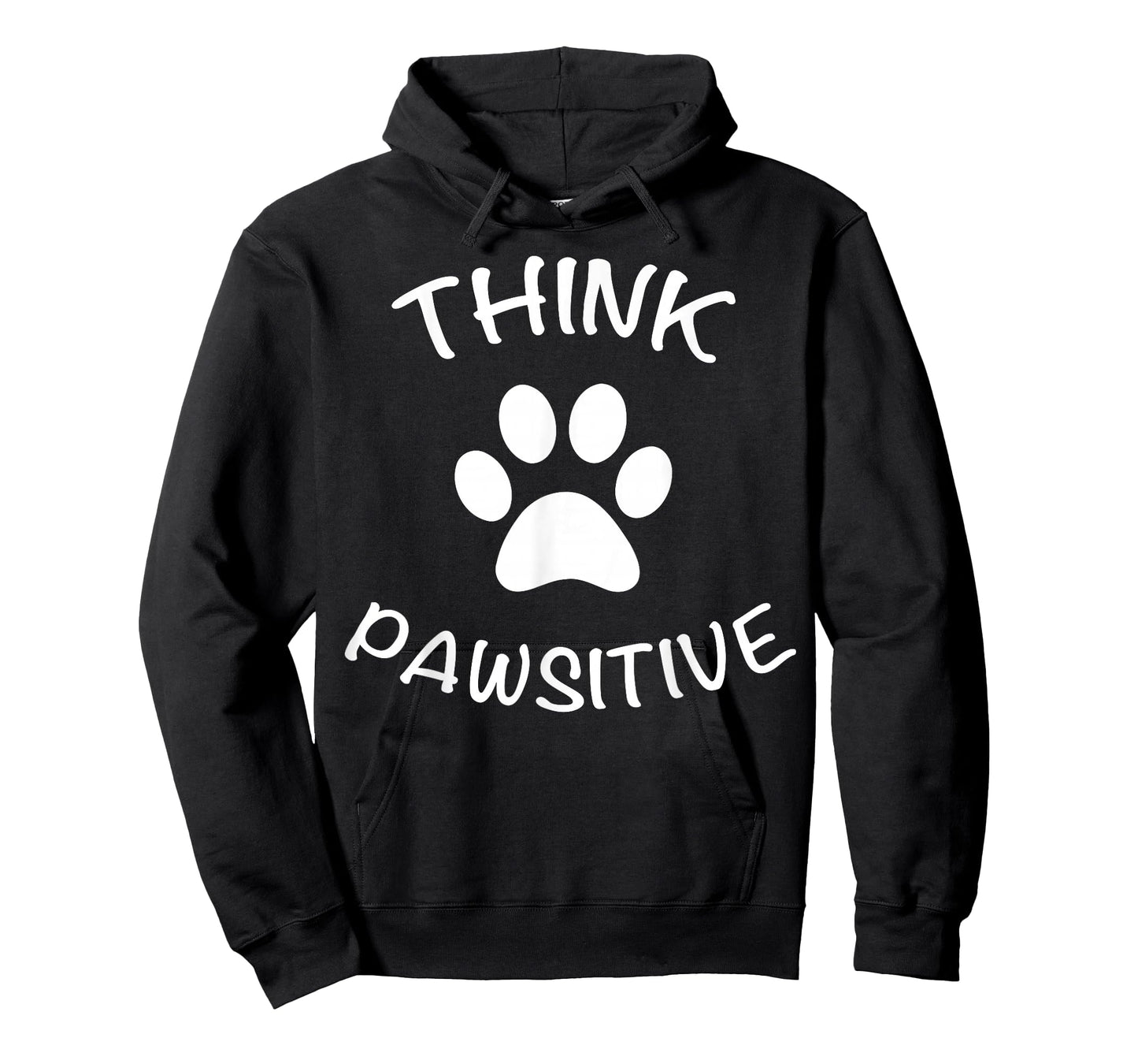 Cute Dog Pawprint T-Shirt Think Pawsitive Gift Shirt T-Shirt