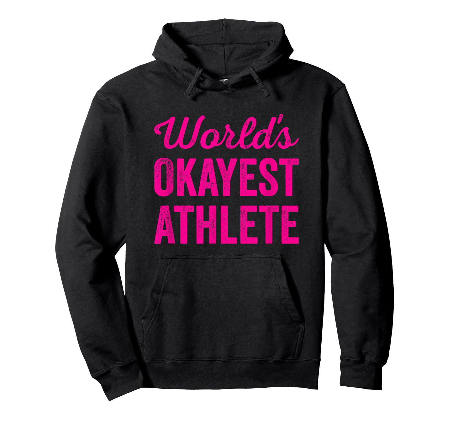 Worlds Okayest Athlete Funny Sarcastic Best Runner Player T-Shirt