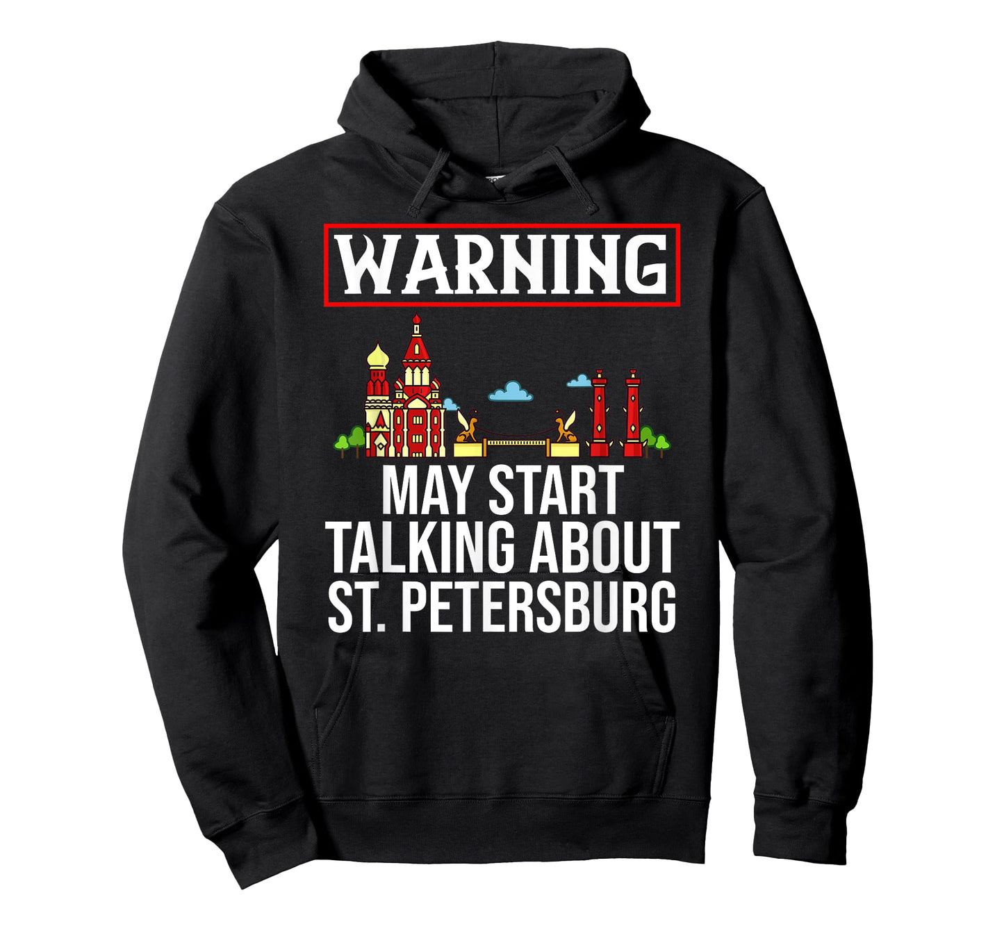 St. Petersburg Russia City Skyline Map Travel T-Shirt