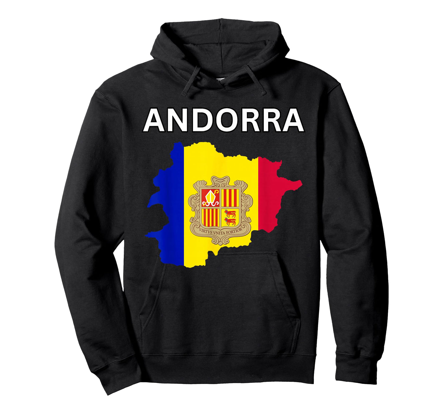 Andorra Flag Map T-Shirt