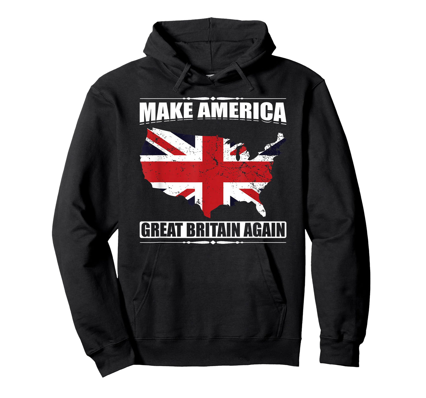 Make America Great Britain Again USA Map British Flag Humor T-Shirt