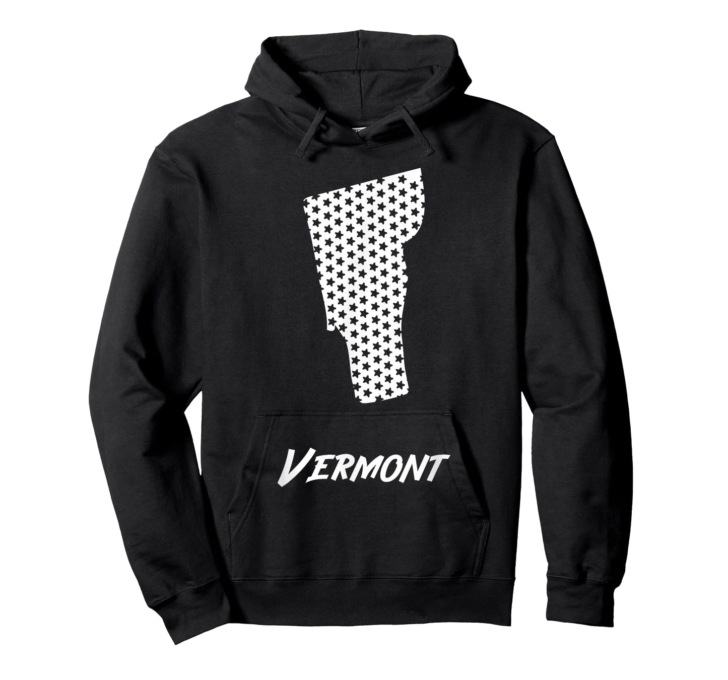 Vermont USA State Outline Stars Vintage Retro Design T-Shirt
