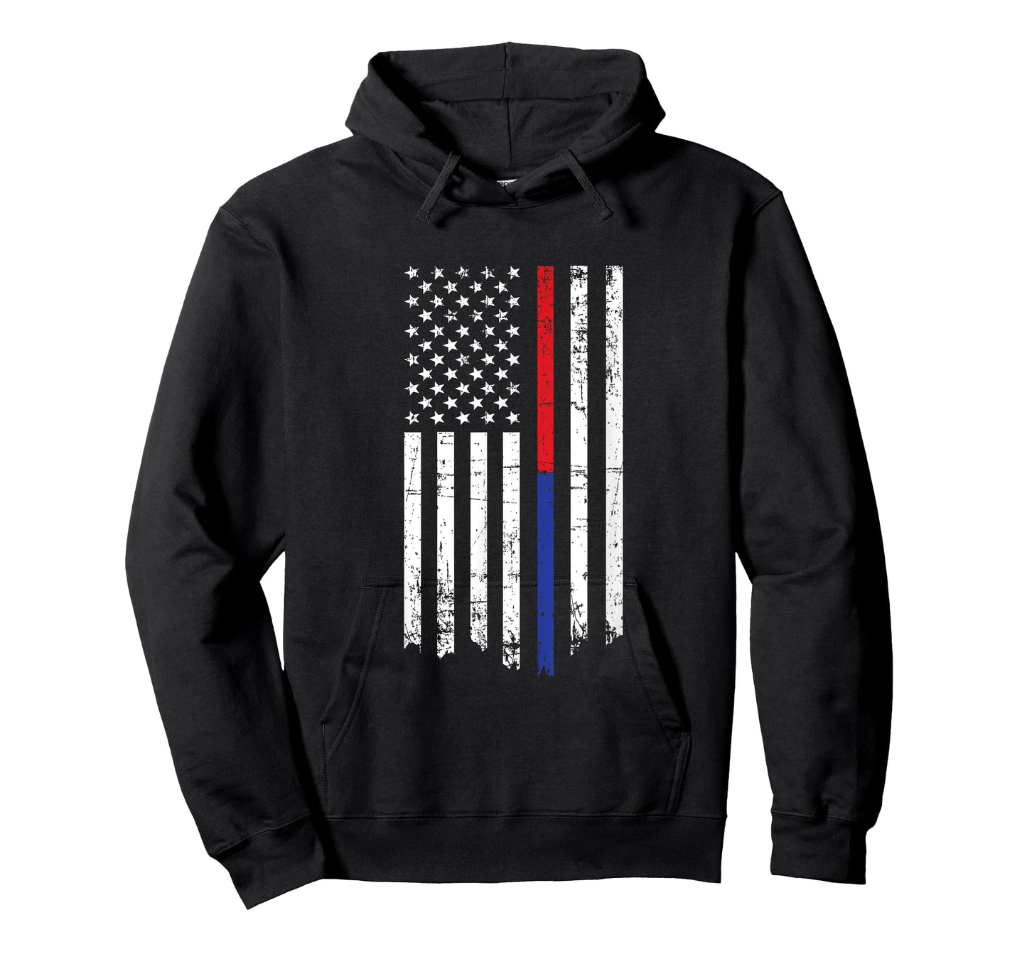 Firefighter Police Officer Thin Red Blue Line American Flag T-Shirt for Women Kids Men