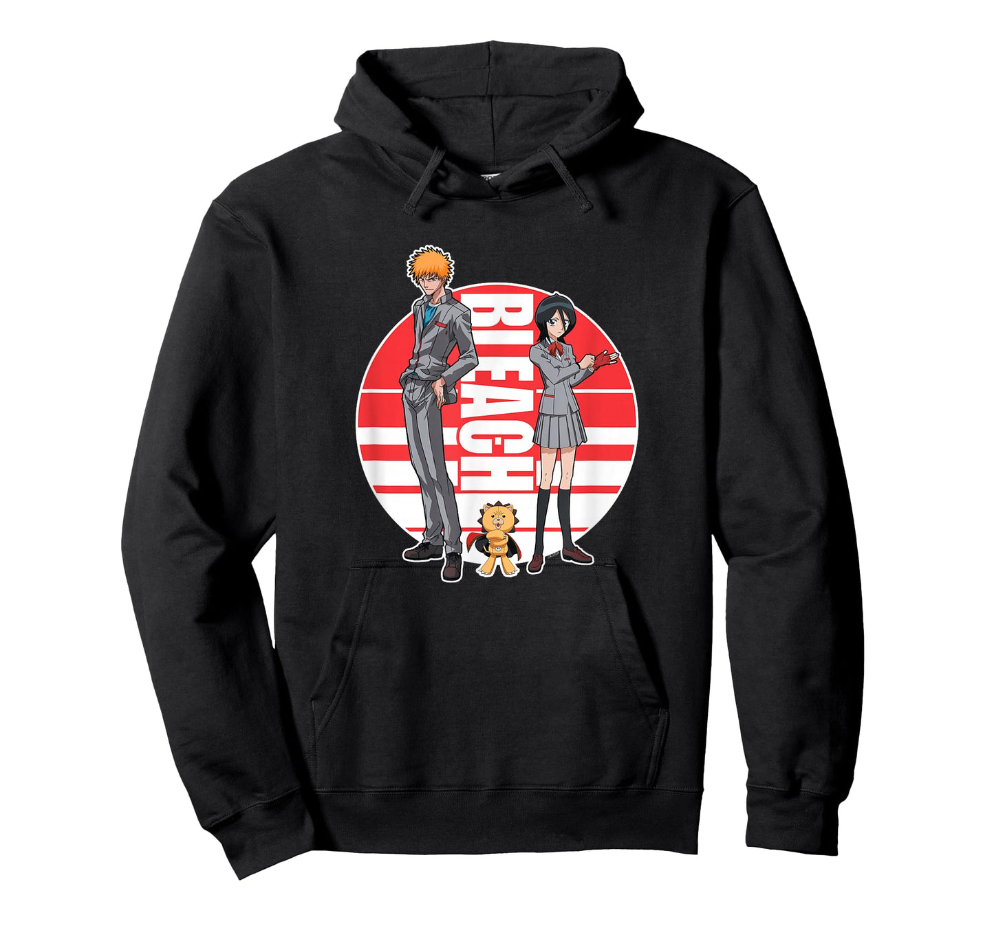 Bleach Ichigo Rukia and Kon Round Logo Anime T-Shirt