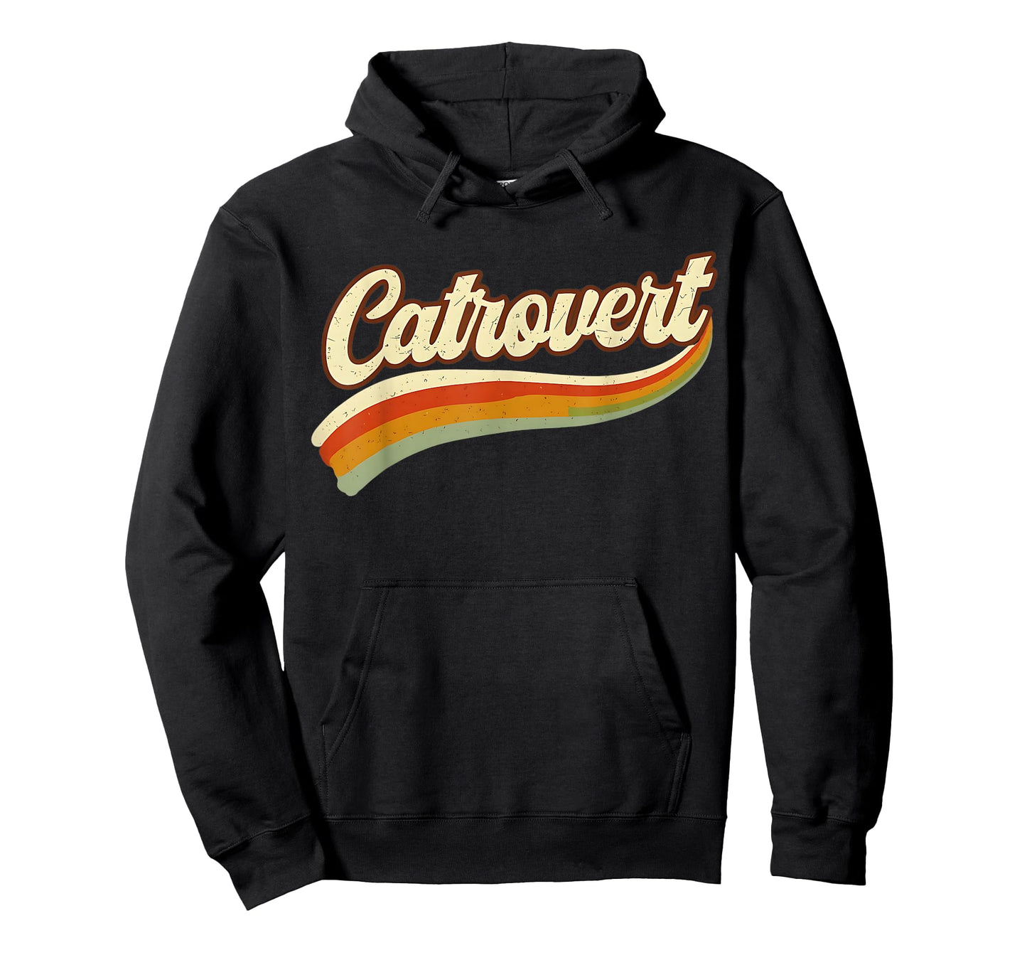 Retro Catrovert Cool Vintage Tees for Introverts Cat Parents T-Shirt