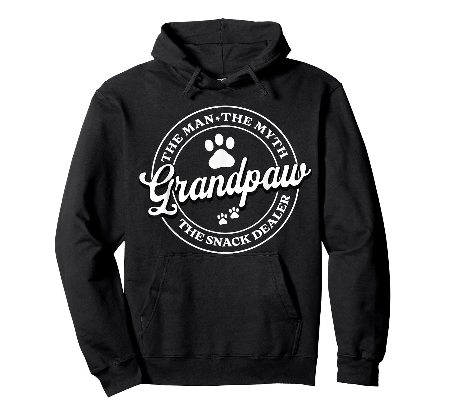 Grandpaw The Myth The Snack Dealer Fathers Day Dog Grandpa T-Shirt