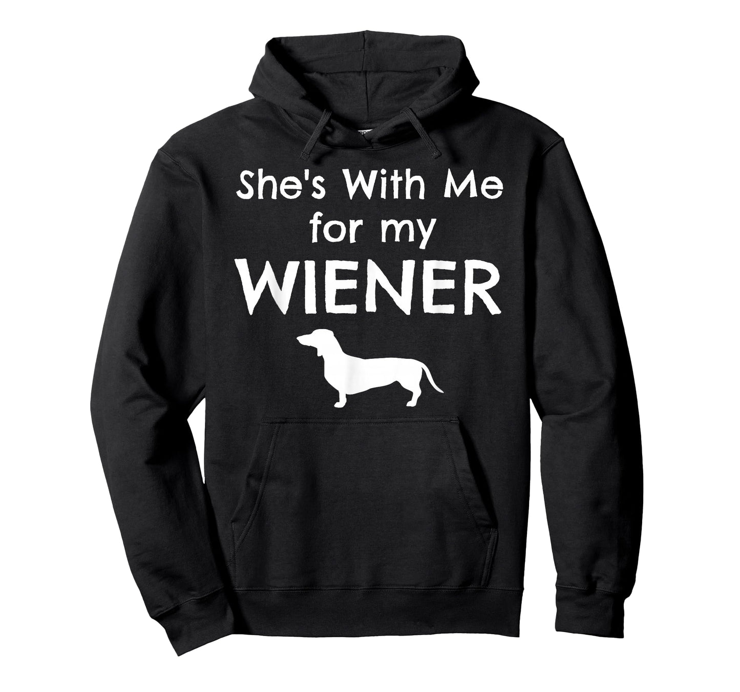 She's With Me for my Wiener Matching Dachshund Dog Couples T-Shirt
