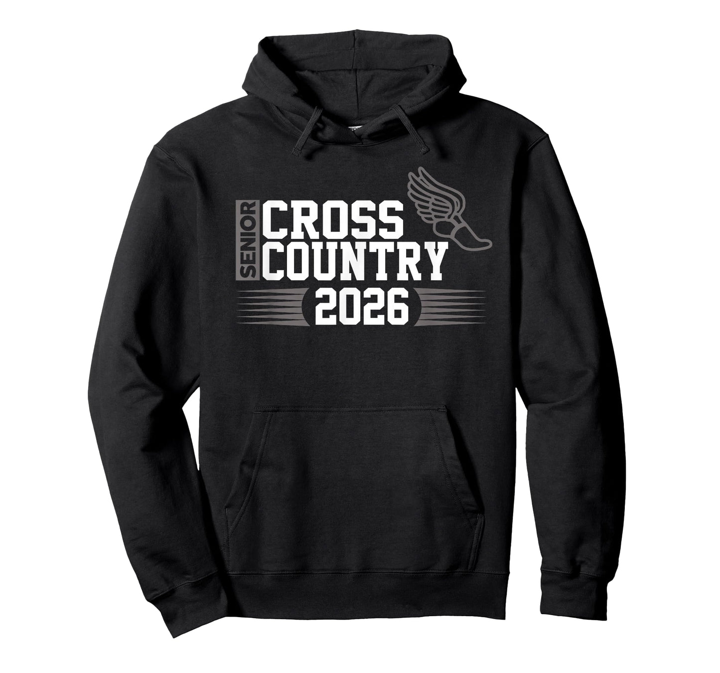 Cross Country Senior Class of 2026 Winged Foot Design T-Shirt