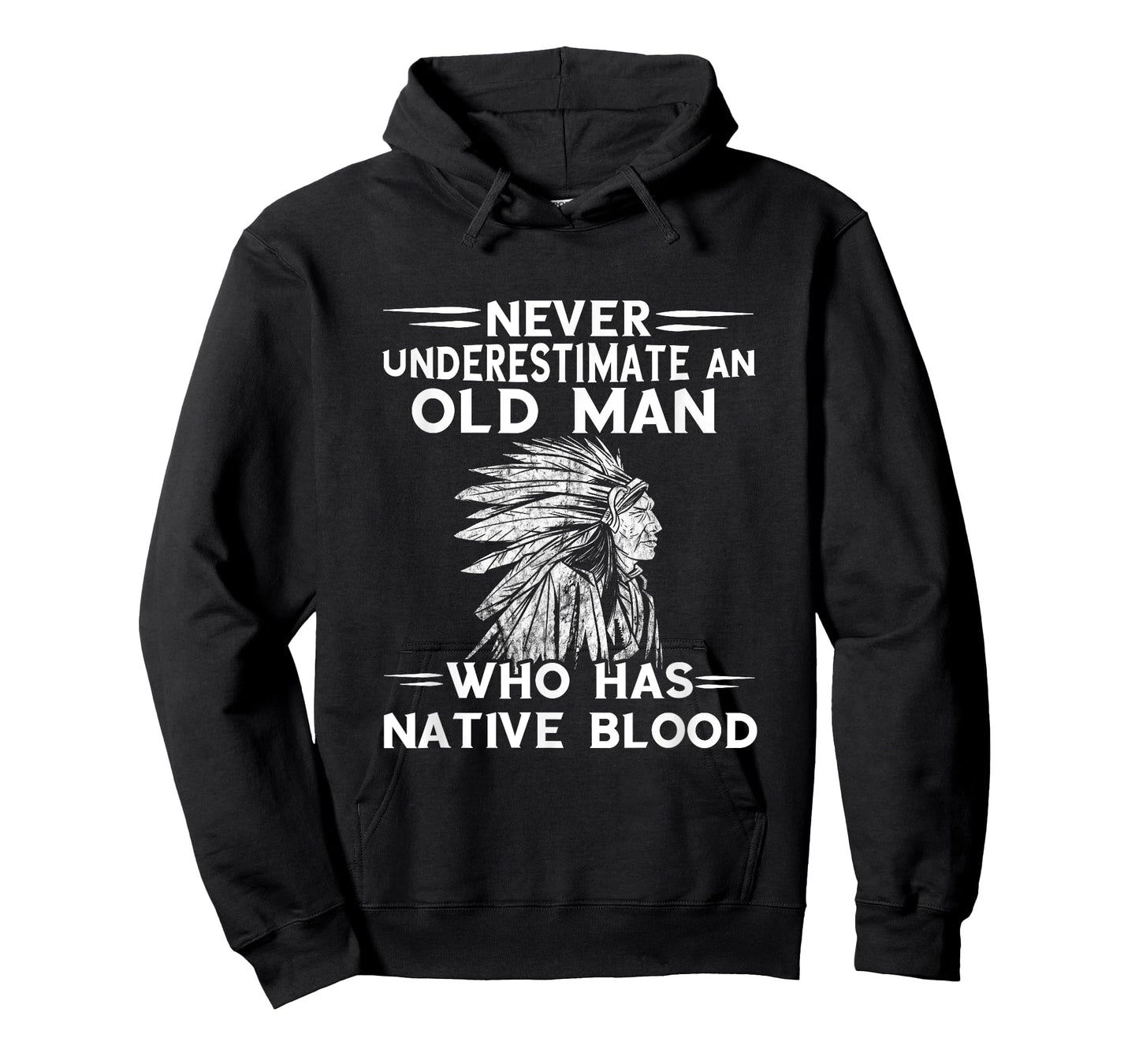 Native American Never Underestimate An Old Man Indian Chief T-Shirt