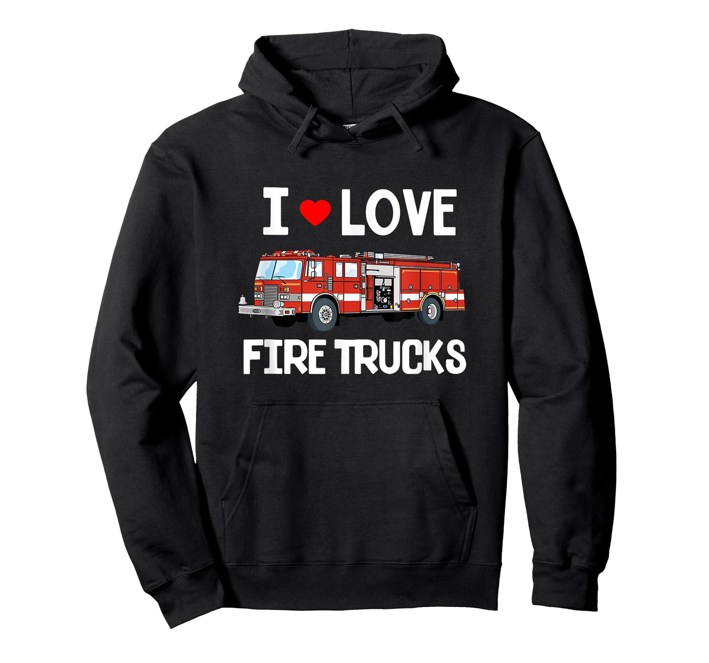 I Love Fire Trucks Shirt - Toddler Kids T-Shirt T-Shirt