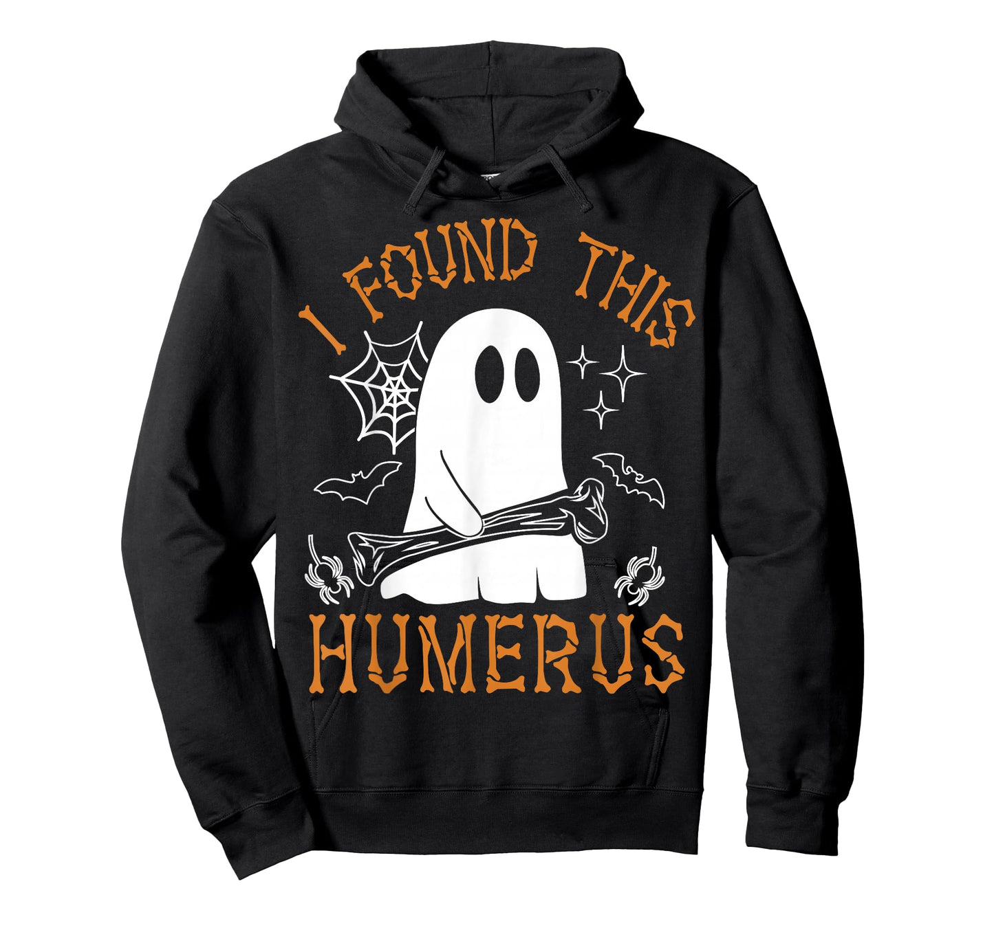 I Found This Humerus Funny Halloween Ghost Skeleton Womens T-Shirt