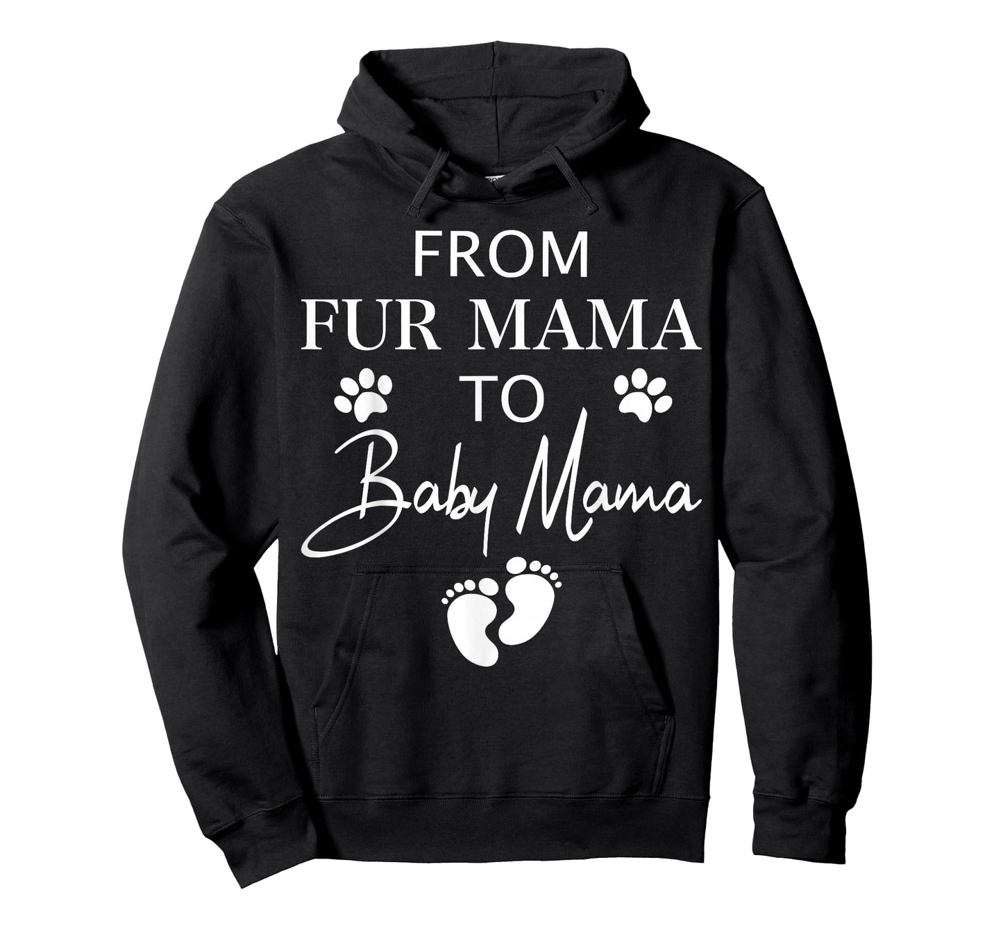 from Fur Mama to Baby Mama Dog Cat Owner New Mom Pregnant T-Shirt