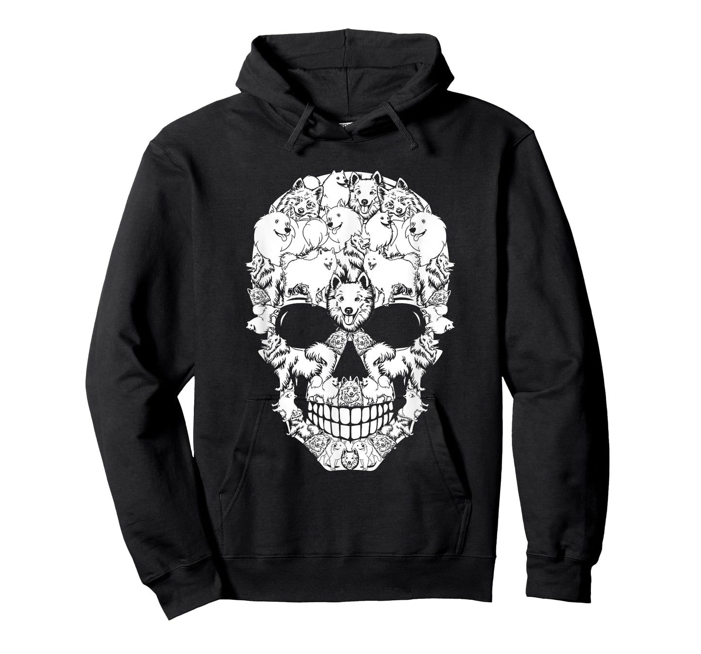 Matching Family American Eskimo Dog Skull Costume Halloween Men Women Kids T-Shirt
