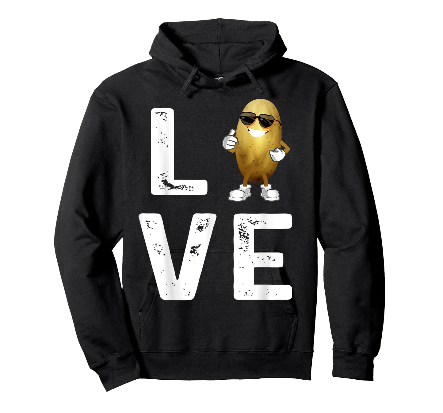 I Love Potatoes Vegetable Funny Potato In Sunglusses Tee T-Shirt