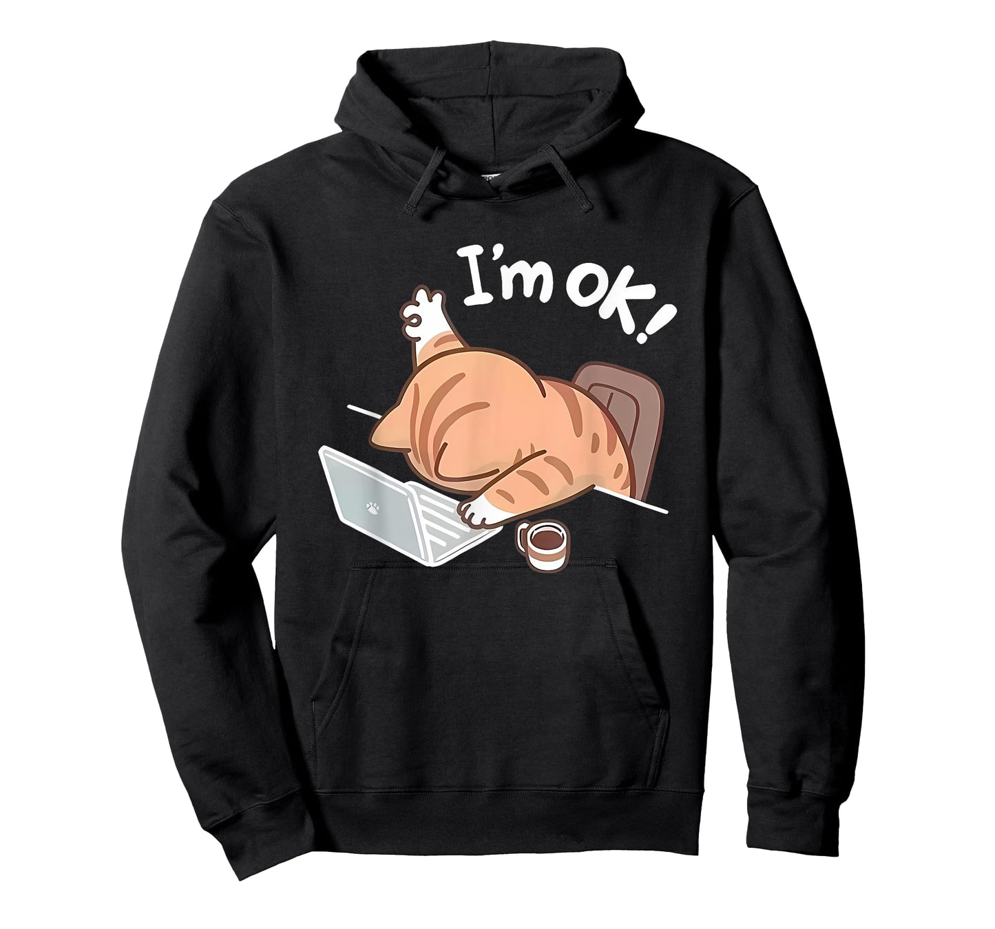 Funny Cat Graphic for Men Or Women Work from Home T-Shirt