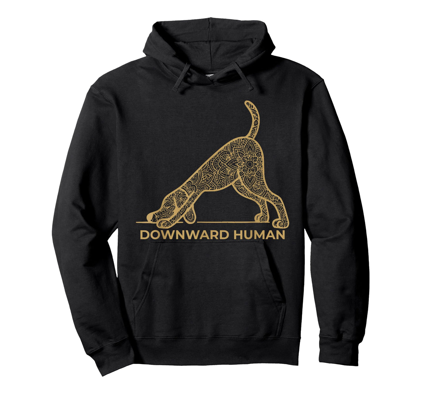 Downward Human – Mandala Dog Yoga Pose Yoga Dog Lover T-Shirt