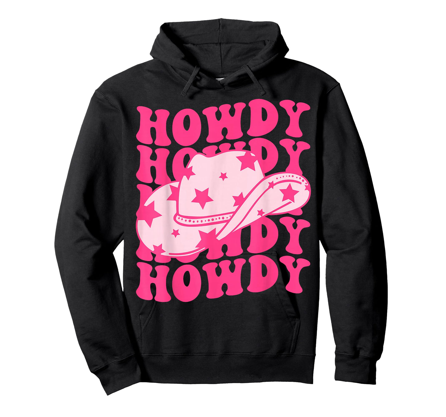 Western Country Rodeo Cowgirl Hat Women Girls Groovy Howdy T-Shirt