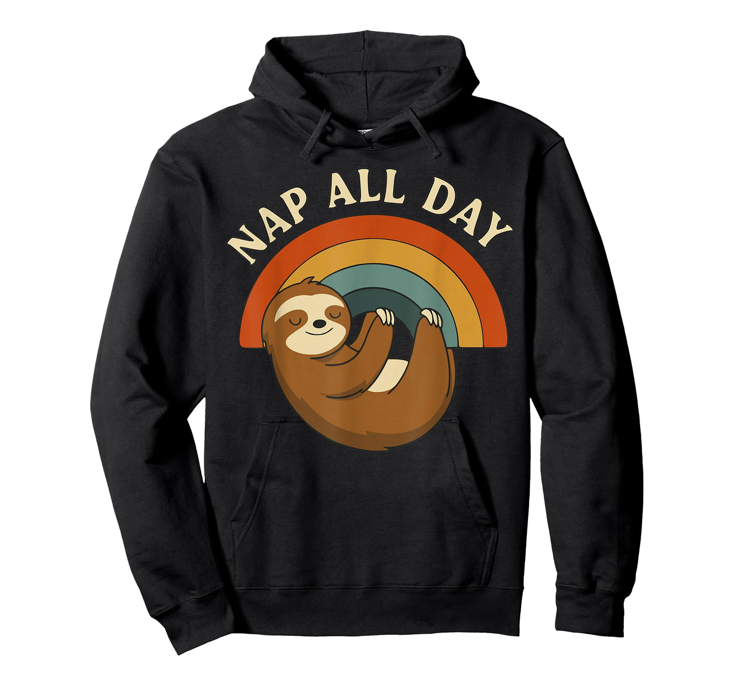 Nap All Day – Funny Retro Sloth Relaxation T-Shirt