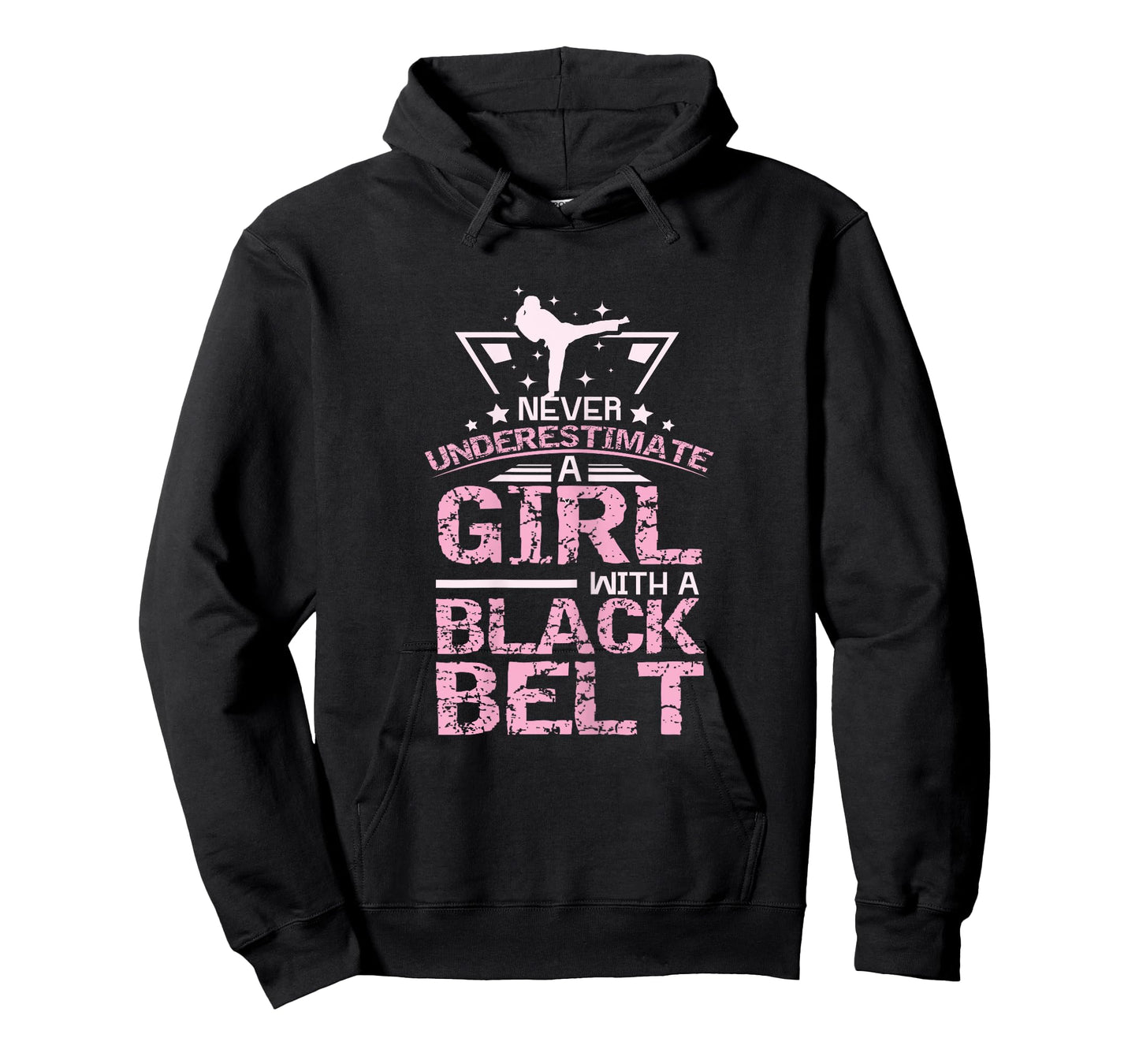 Black Belt Karate Taekwondo Girl T-Shirt