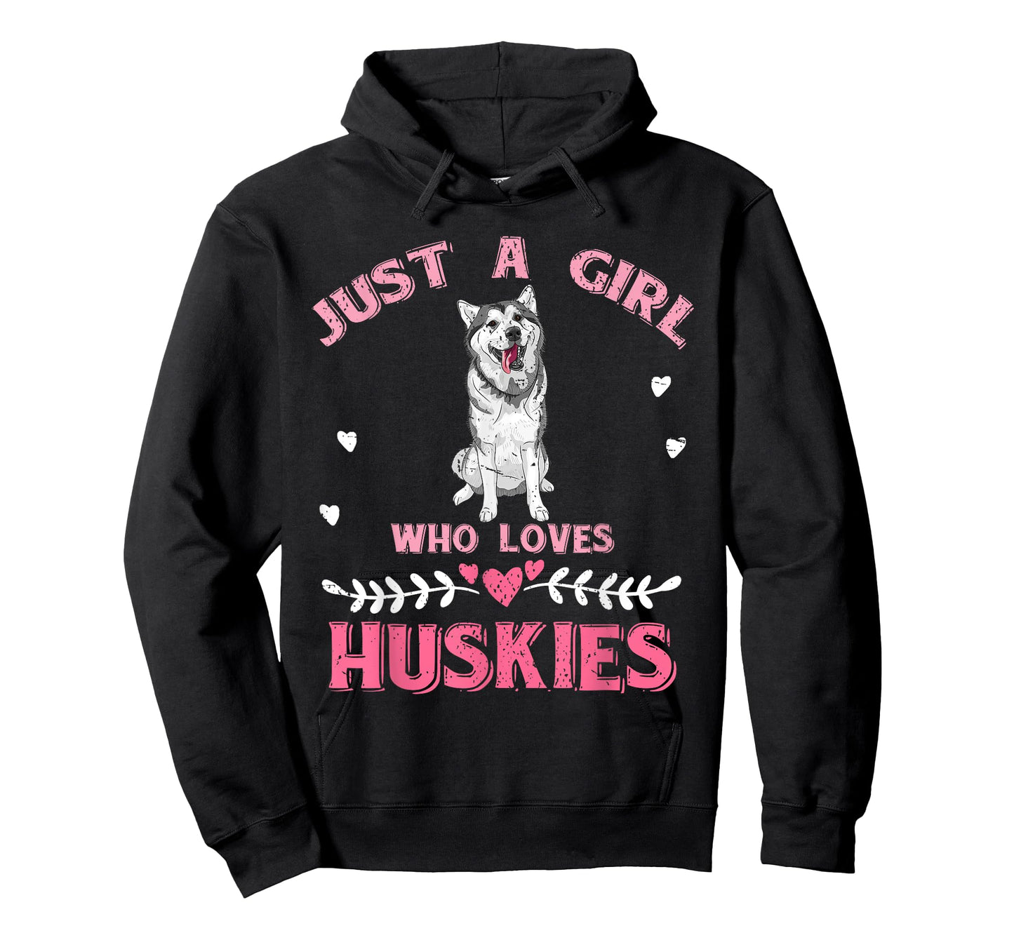 Just A Girl Who Loves Huskies Dog Lover Women Girls Husky T-Shirt