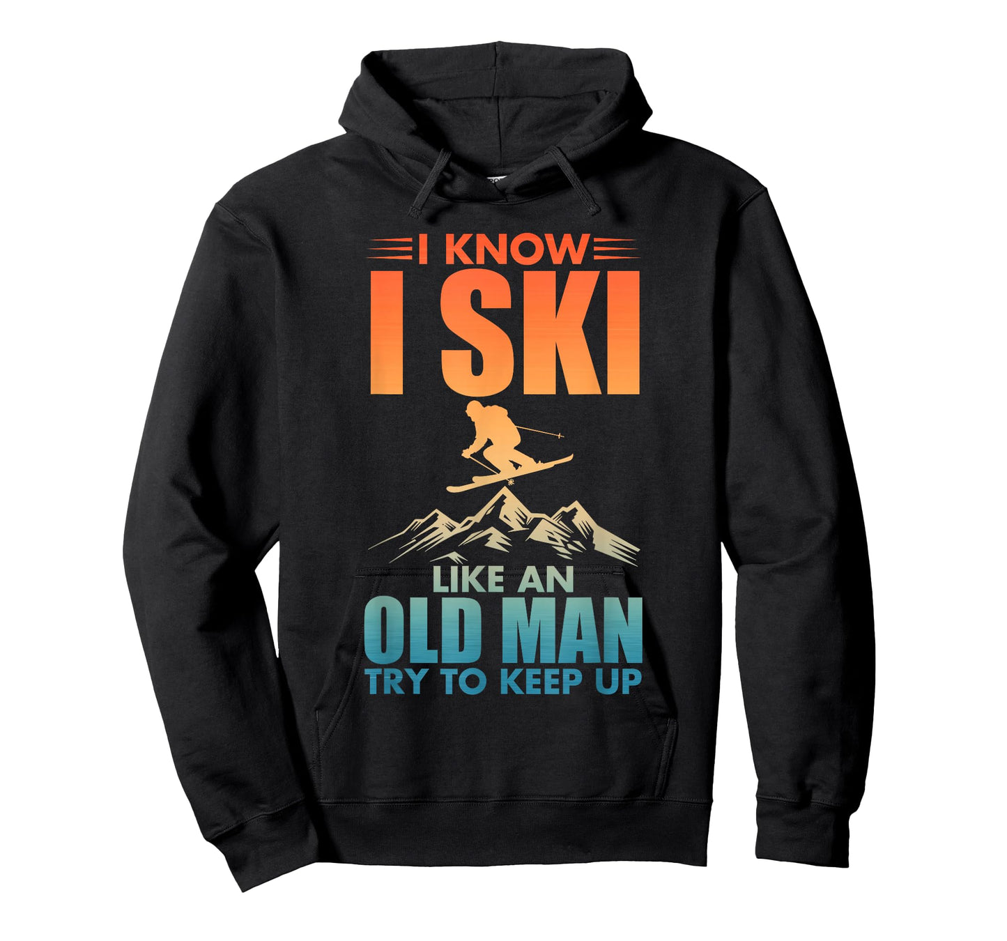 Best Ski Art for Grandpa Men Skiing Nordic Skier Skiing T-Shirt