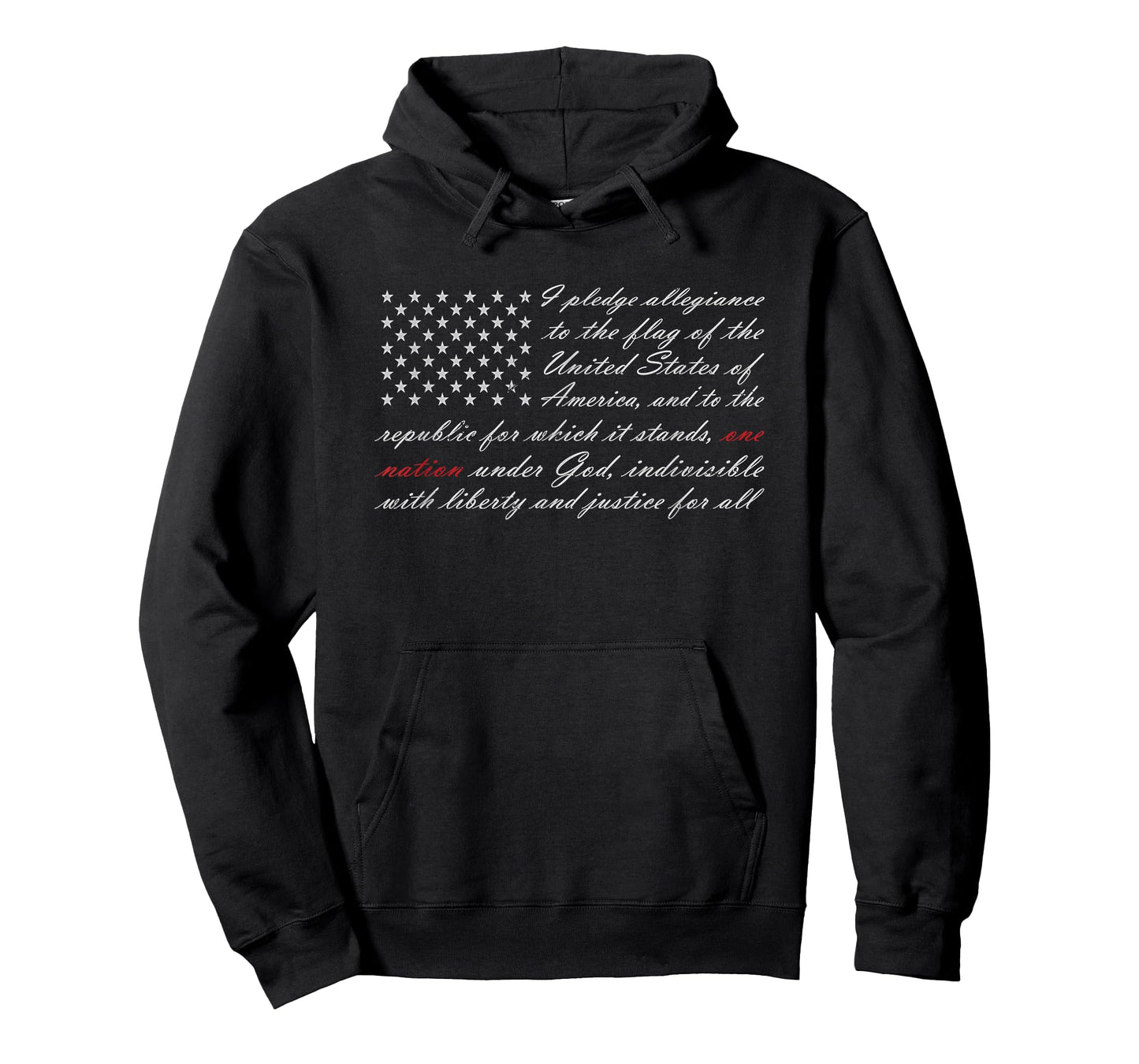 One Nation Pledge of Allegiance American Flag T-Shirt