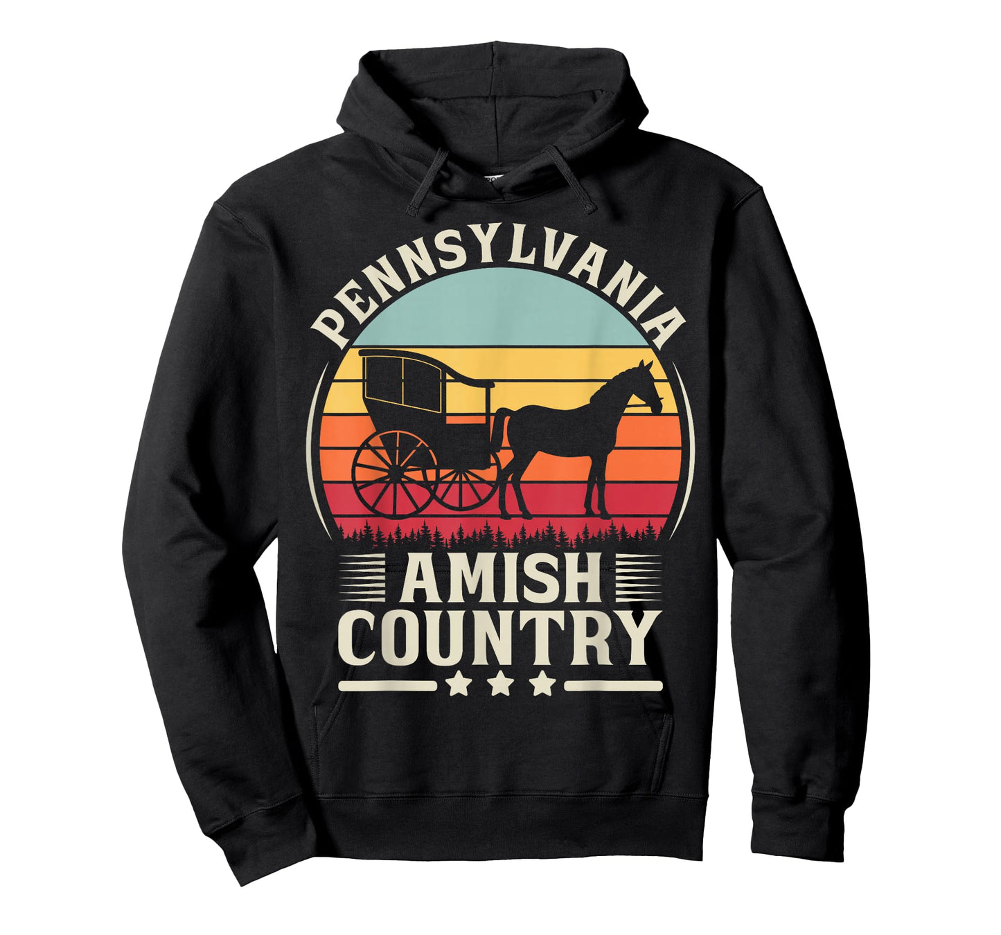 Funny Amish Horse & Buggy Lancaster Pennsylvania Souvenir T-Shirt