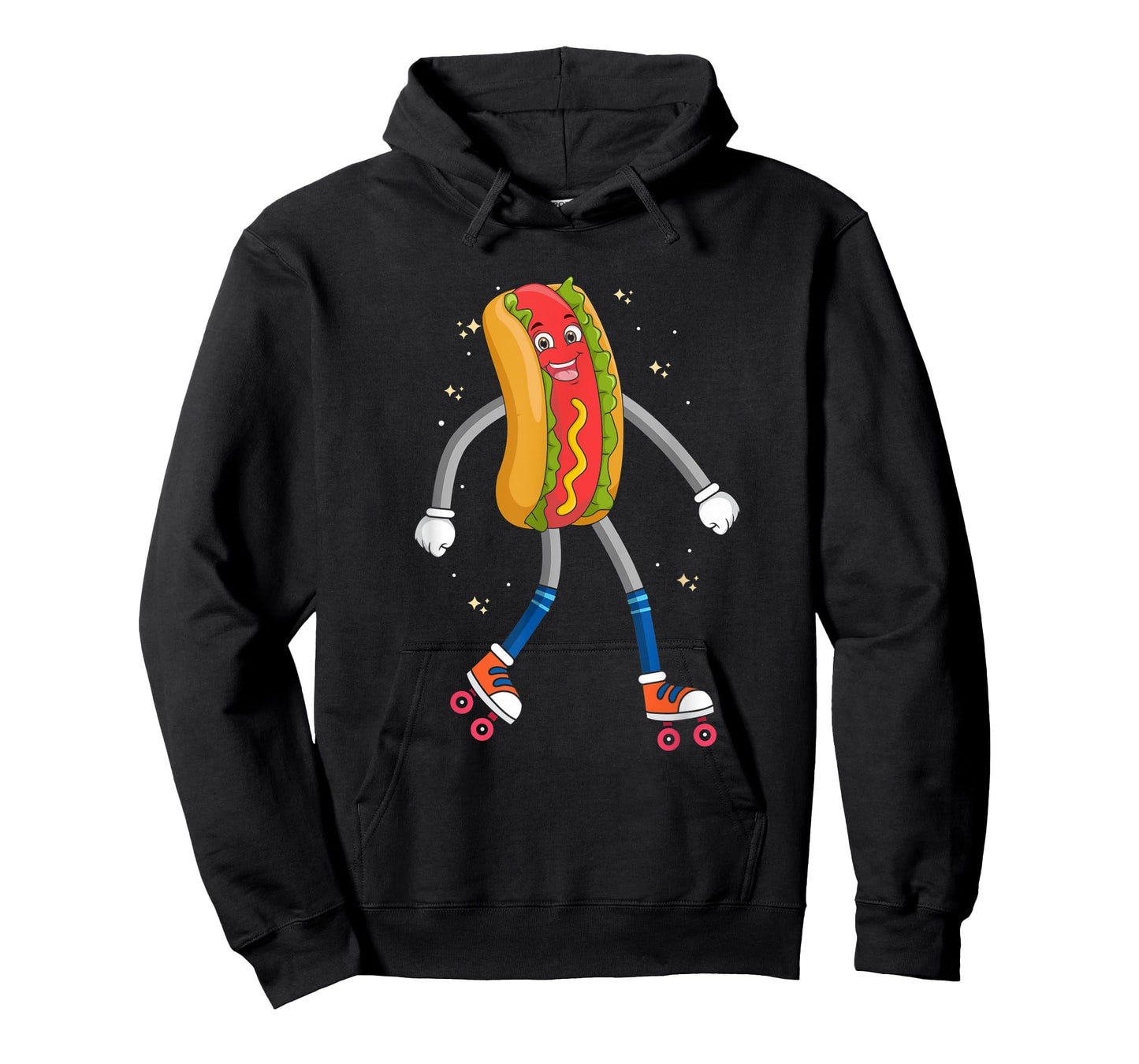 Hot Dog on Rollerskates, Roller Blades Skater Skating Hotdog T-Shirt