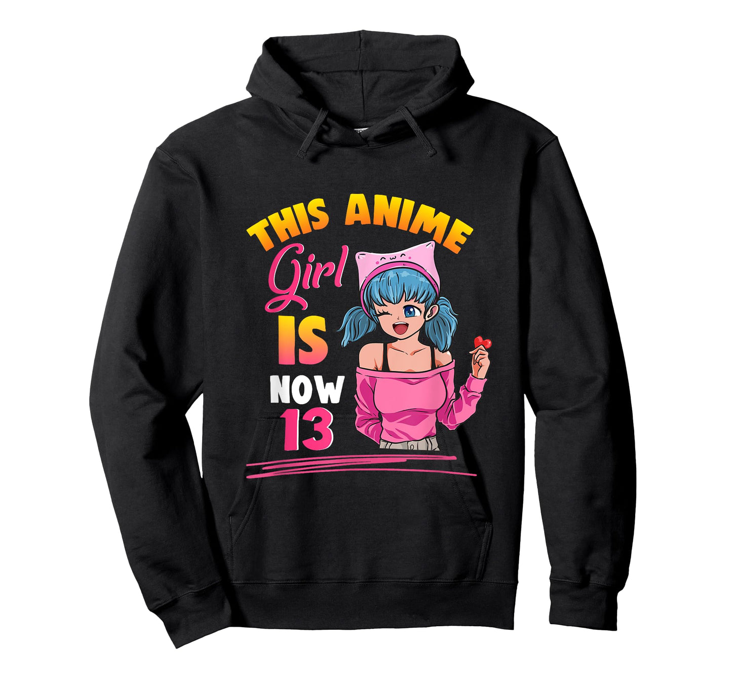 This Anime Girl Is Now 13 Years Old Birthday Girl Kawaii T-Shirt