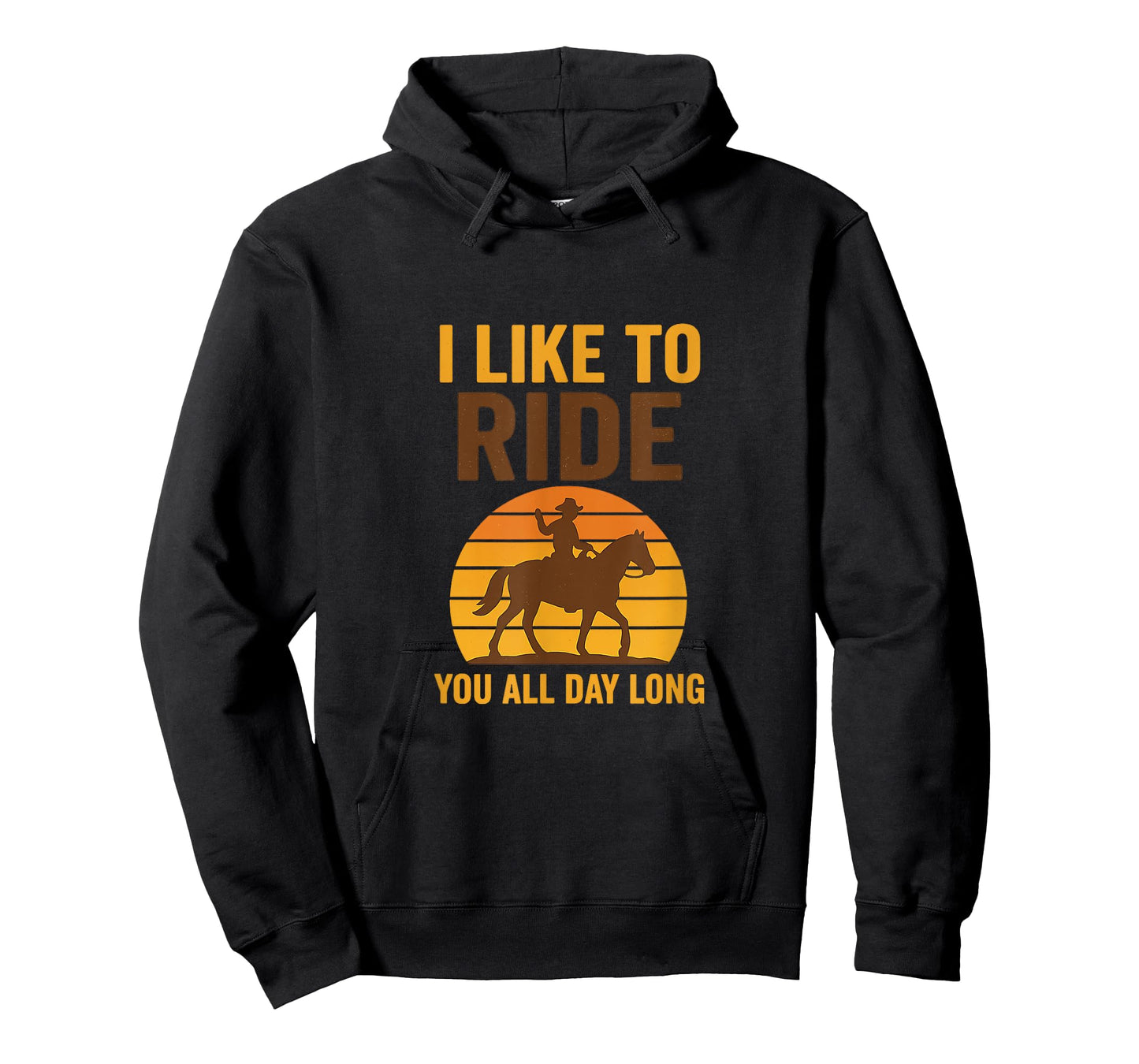I Like to Ride You All Day Long Cowboy Sunset T-Shirt