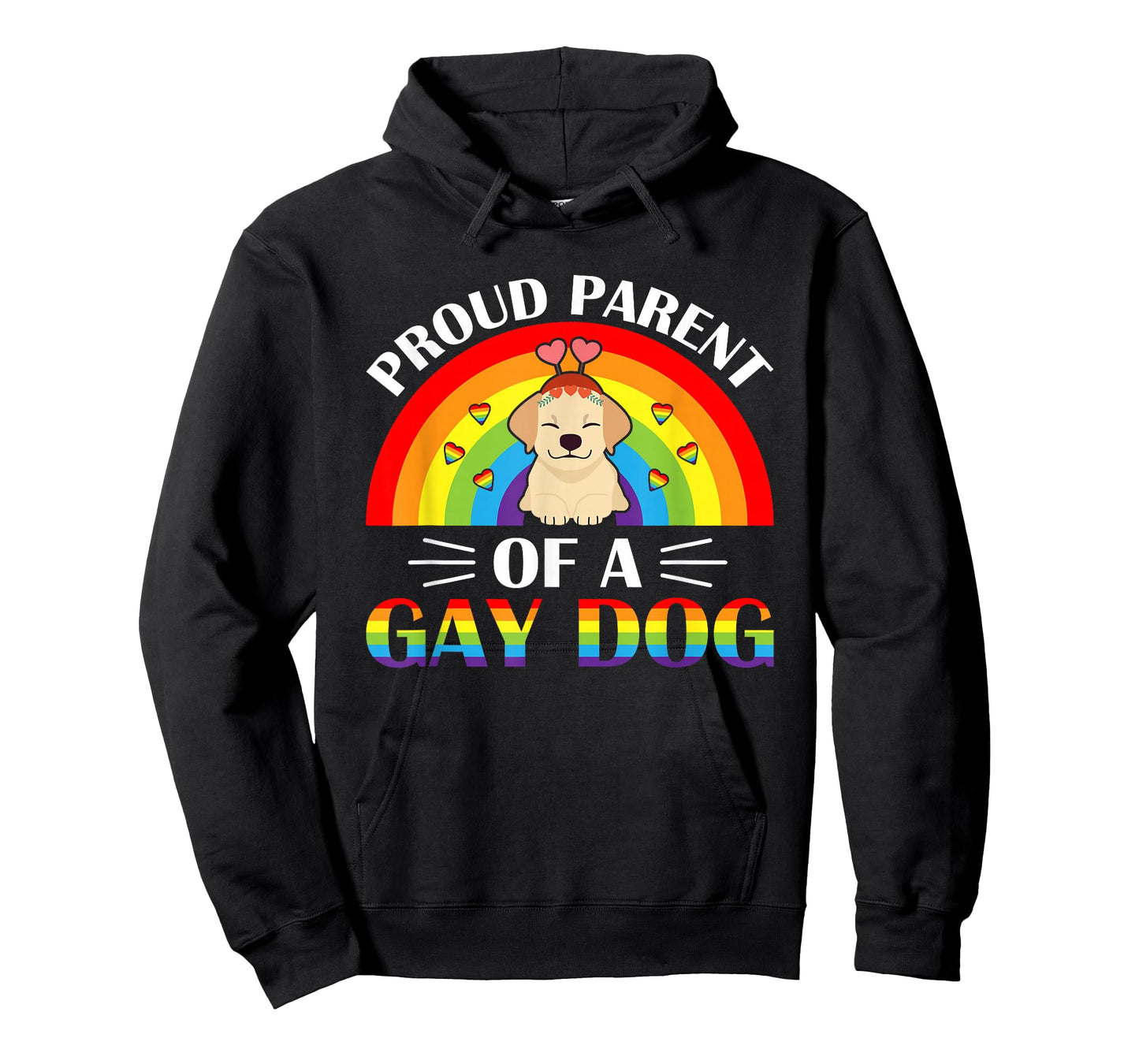 Parents of a Gay Dog LGBTQ Rainbow Pride T-Shirt