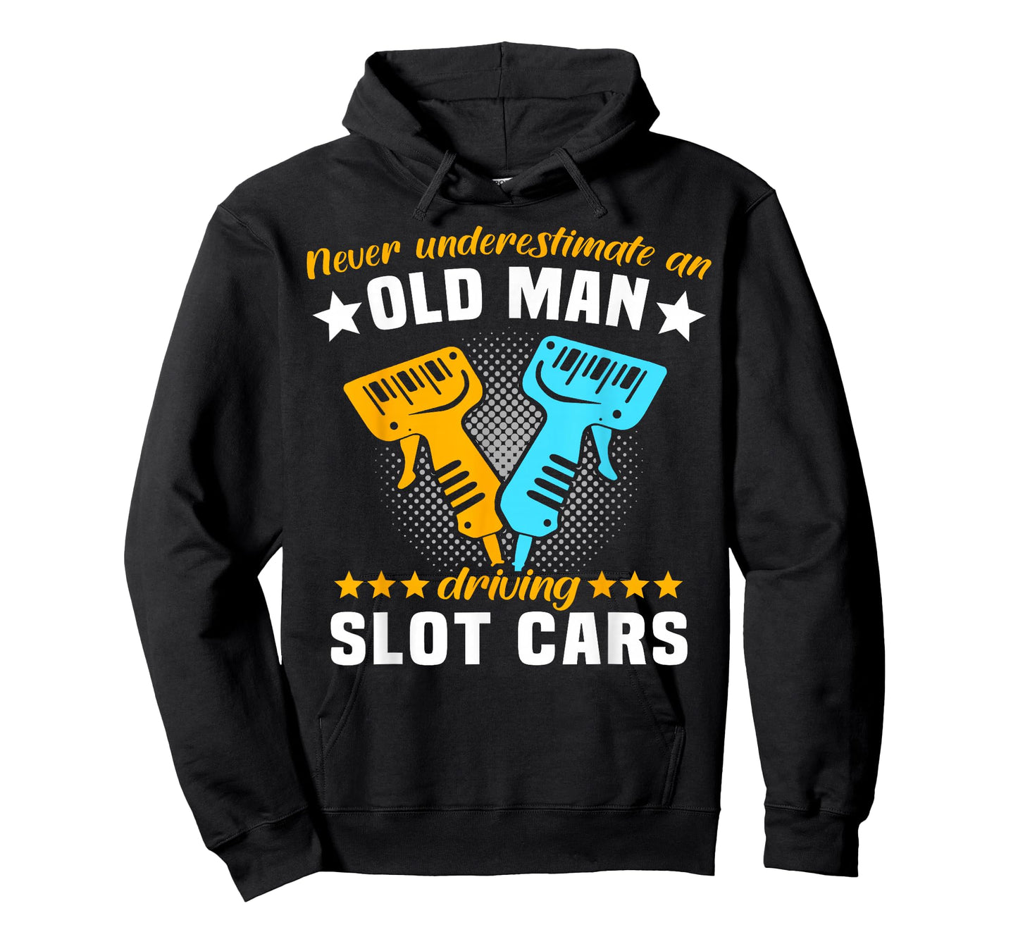 Slot Racing Never Understimate Old Man Driving Slot Car T-Shirt