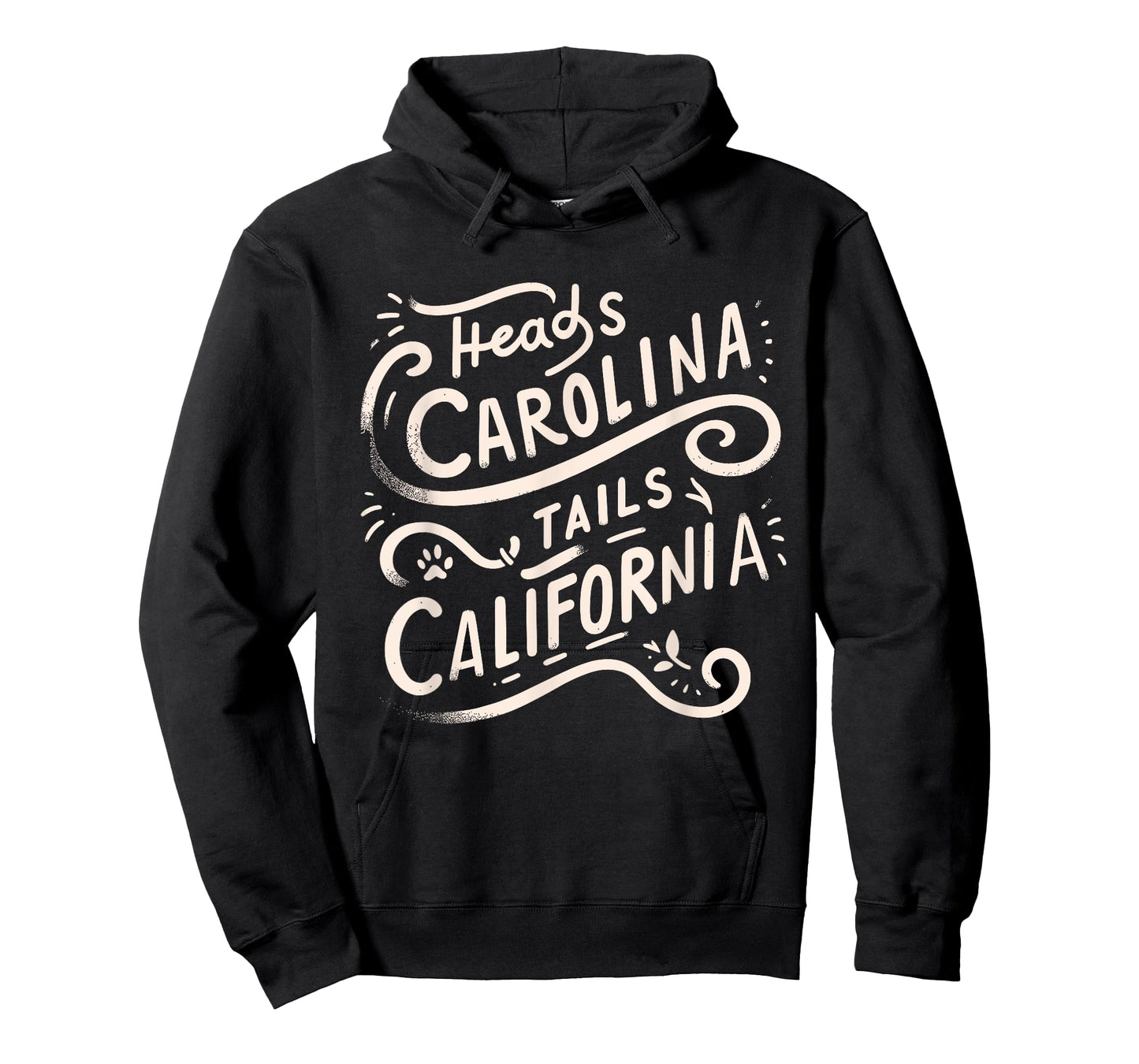 Heads Carolina Tail California Retro Vintage T-Shirt