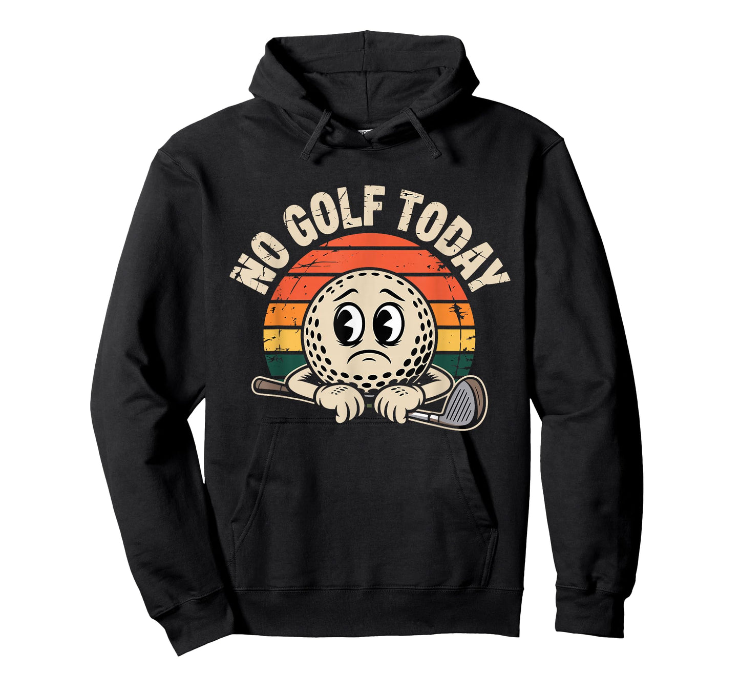 No Golf Today Stickman Design for Golf Lovers and Golfer T-Shirt