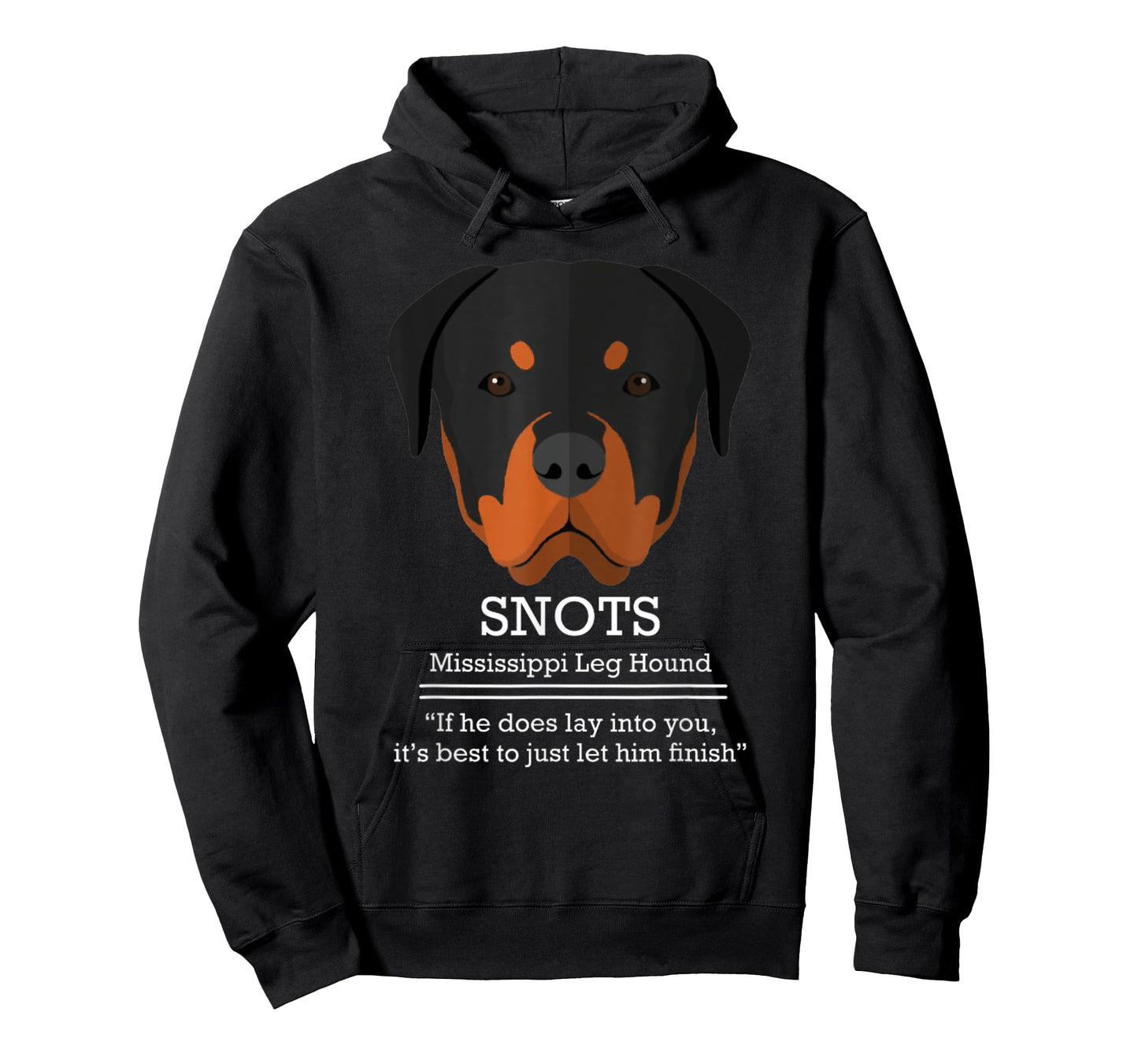 Funny SNOTS Mississippi Leg Hound Christmas Vacation Tee T-Shirt