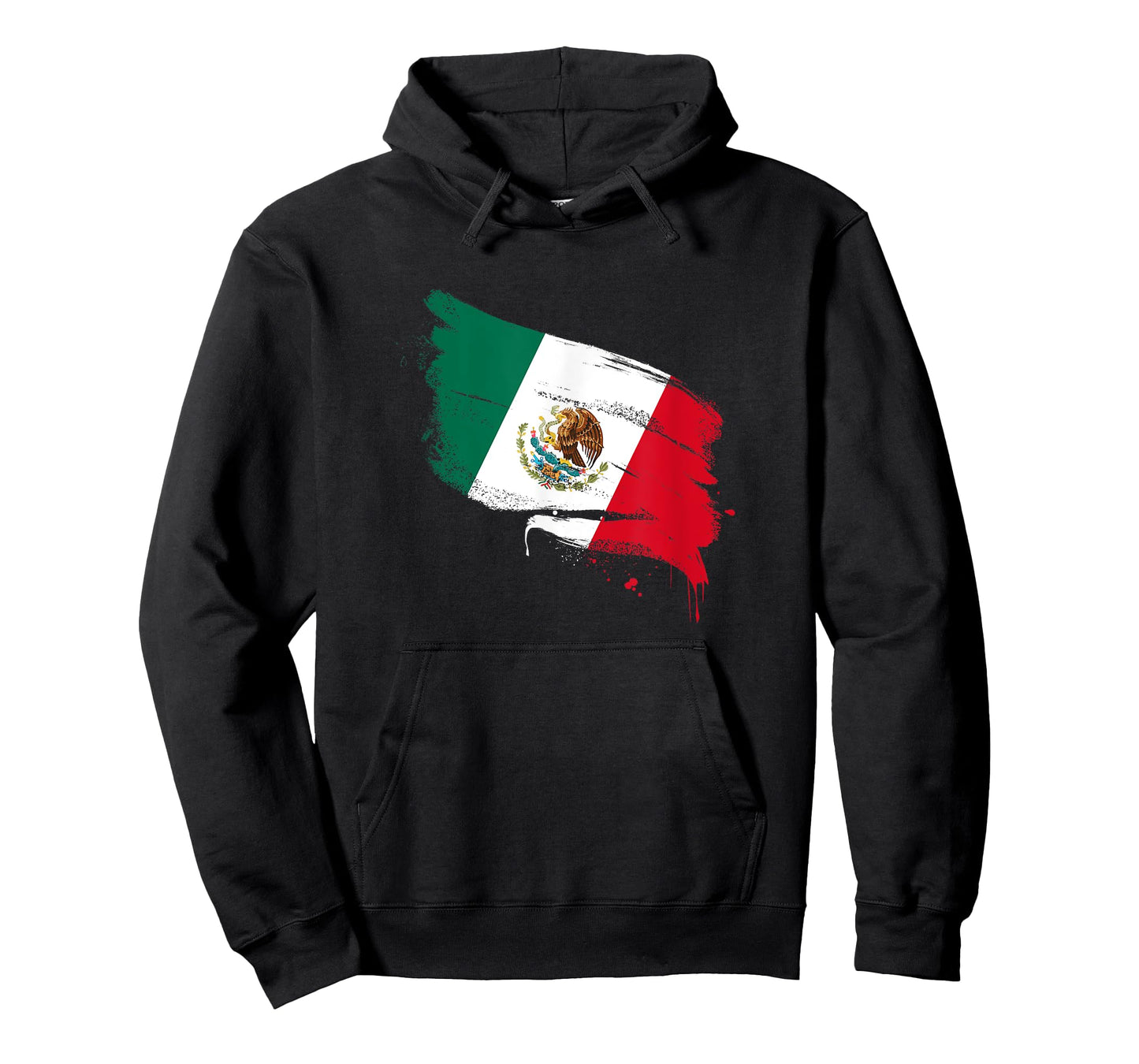 Mexico MX Mexican Heritage Flag Paint Stroke T-Shirt