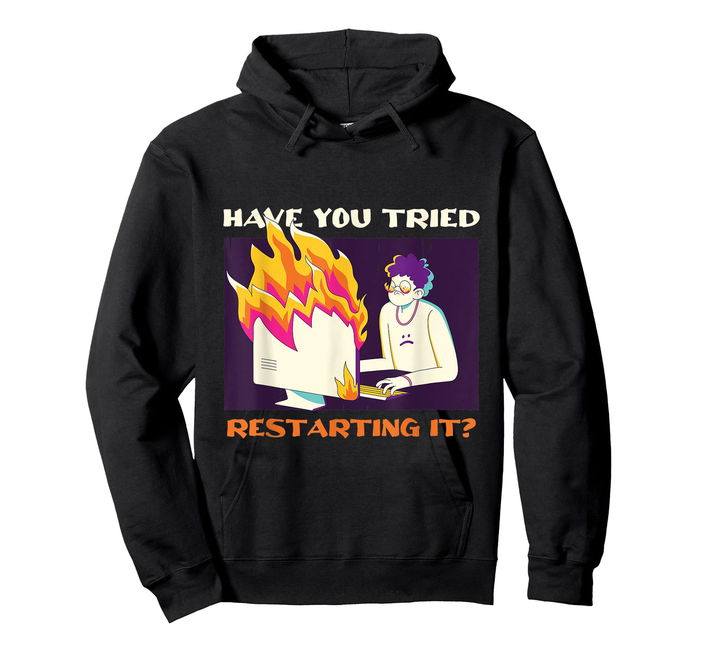 Have You Tried Restarting It Programmer Binary Coding Tech T-Shirt