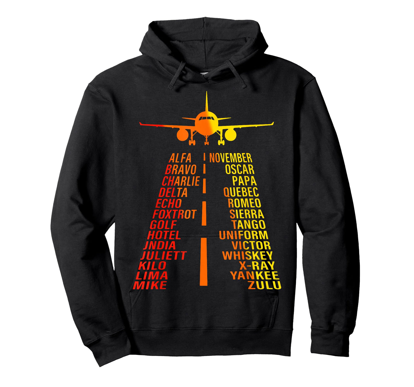 Phonetic Alphabet Airplane Pilot Runway Gift For Men Women T-Shirt