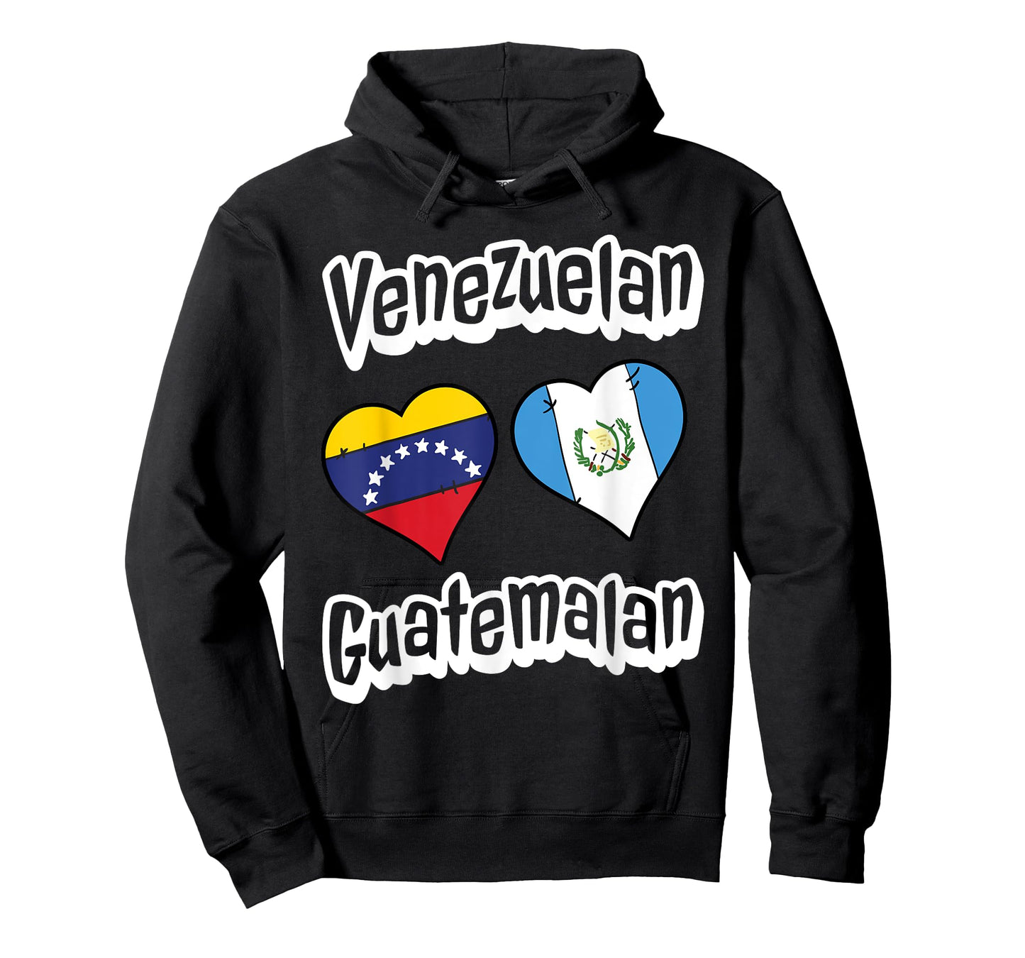 Venezuelan Guatemalan Flag Heart Combo Venezuela Guatemala T-Shirt