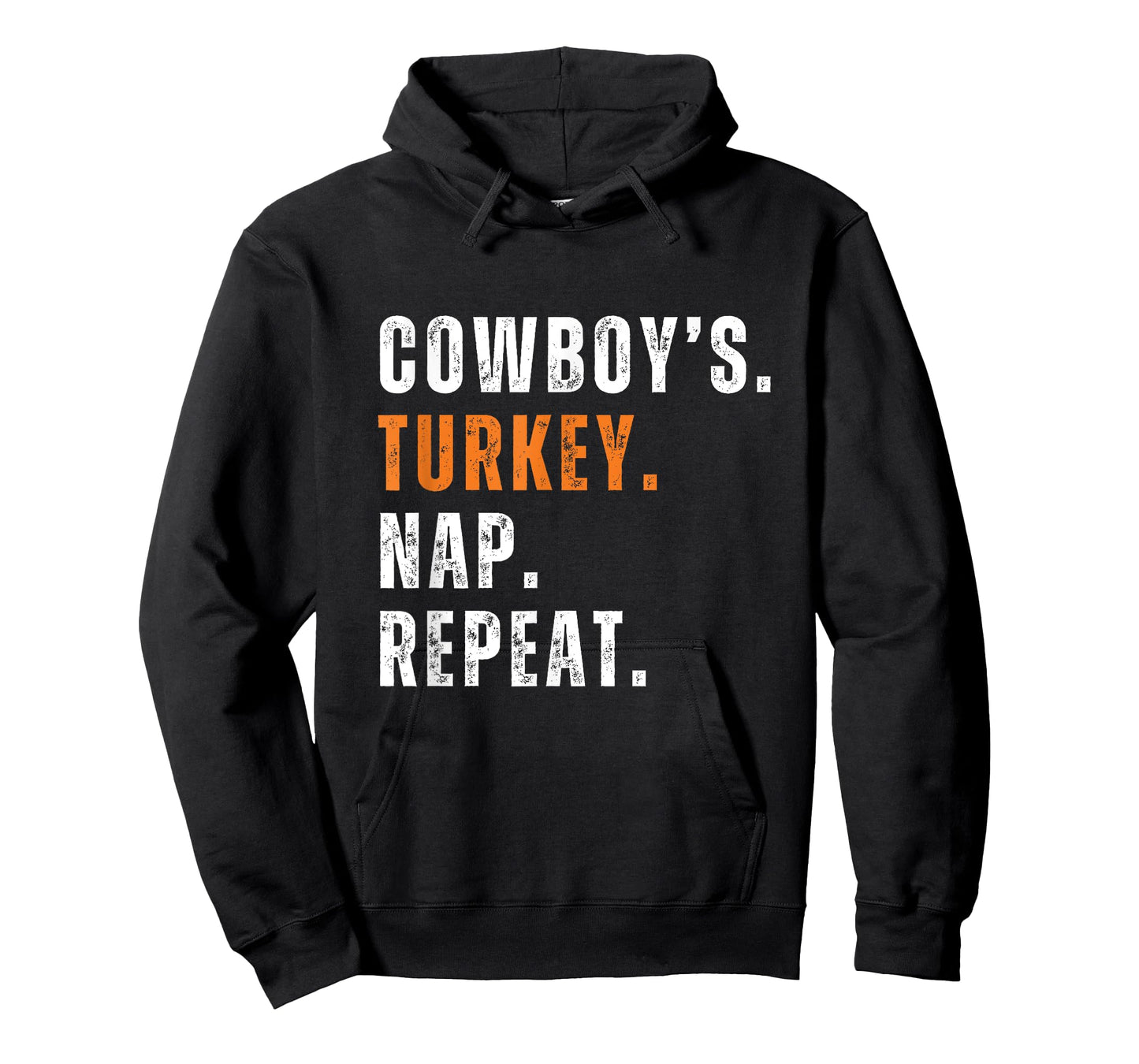 Cowboy's Turkey Nap Repeat Funny Apparel for Casual Wear T-Shirt