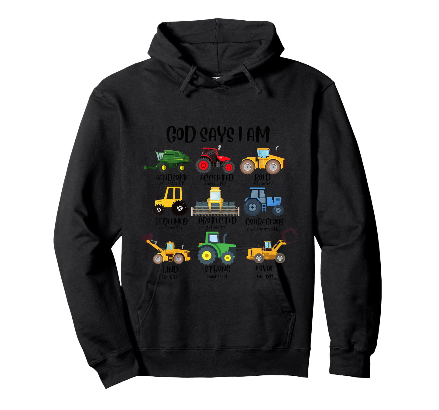 God says I am Construction Bible Verse Truck T-Shirt
