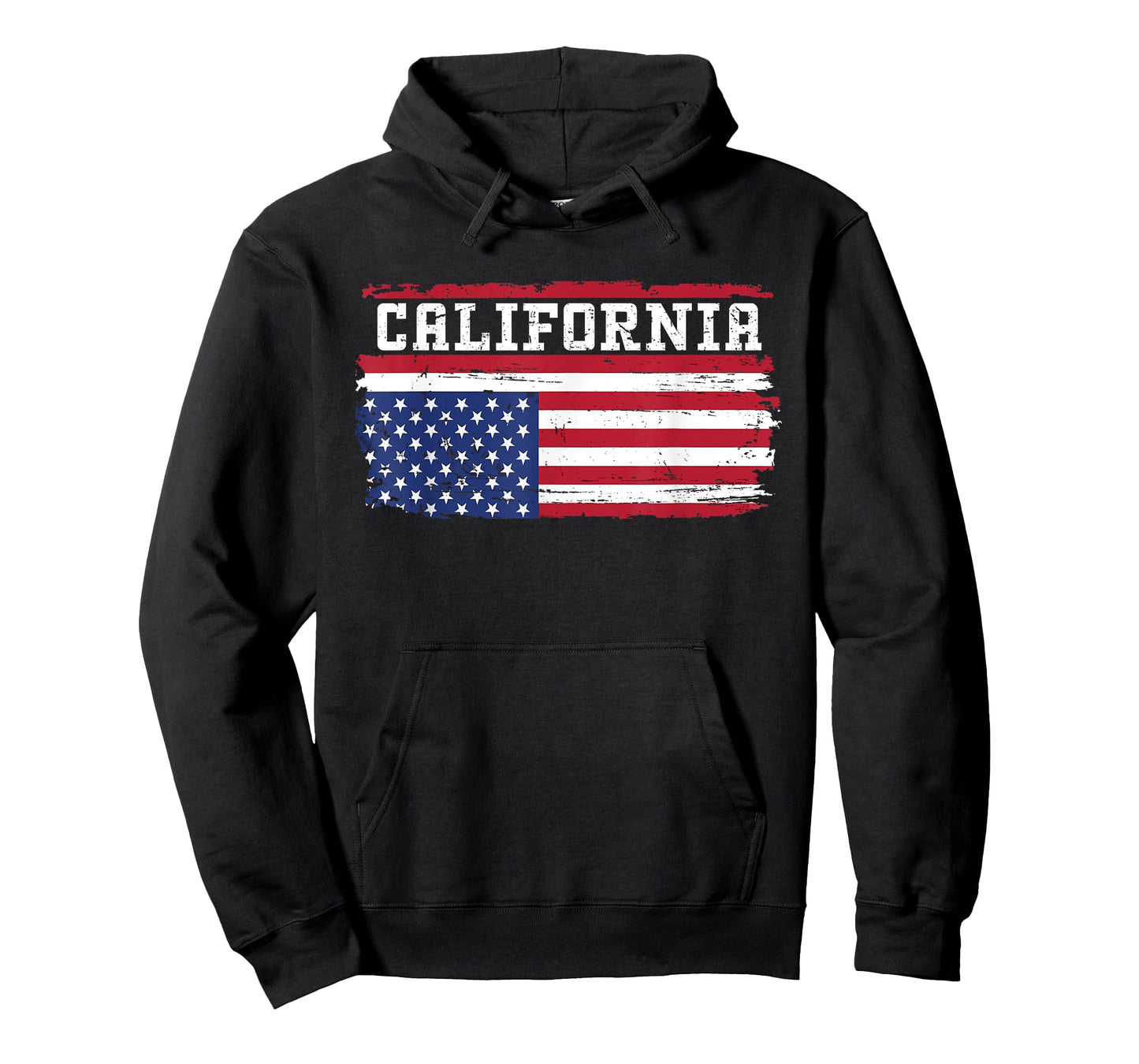 Upside Down American Flag State Of California Patriotic T-Shirt