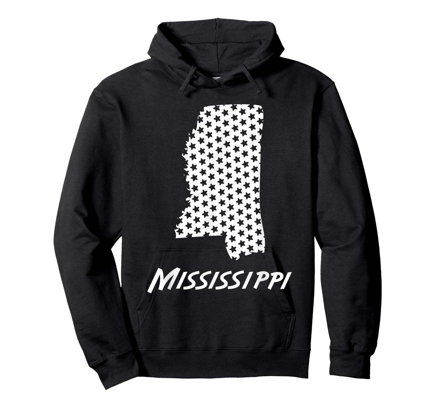 Mississippi USA State Outline Stars Vintage Retro Design T-Shirt