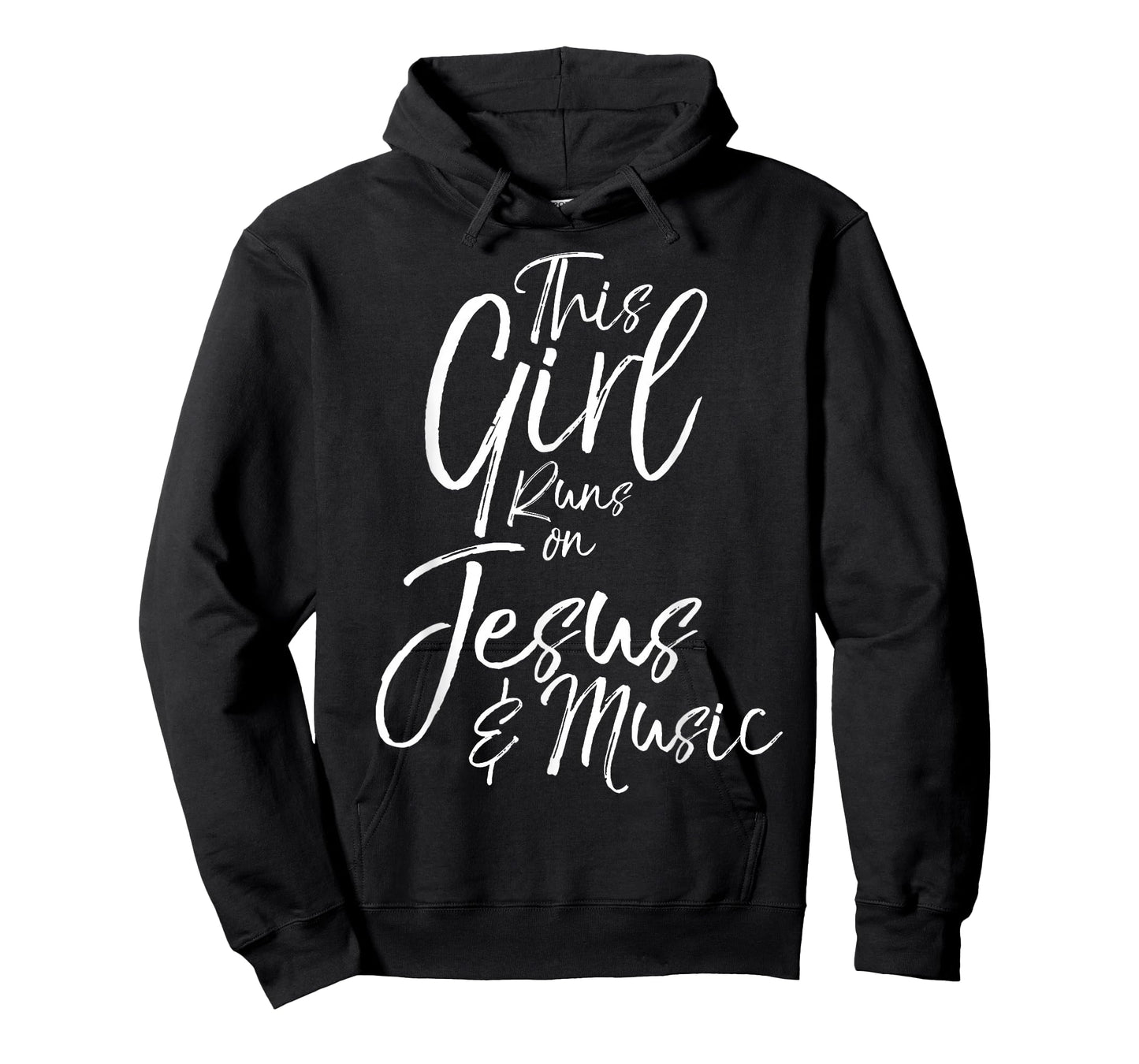 Christian Musician Gift This Girl Runs on Jesus & Music T-Shirt