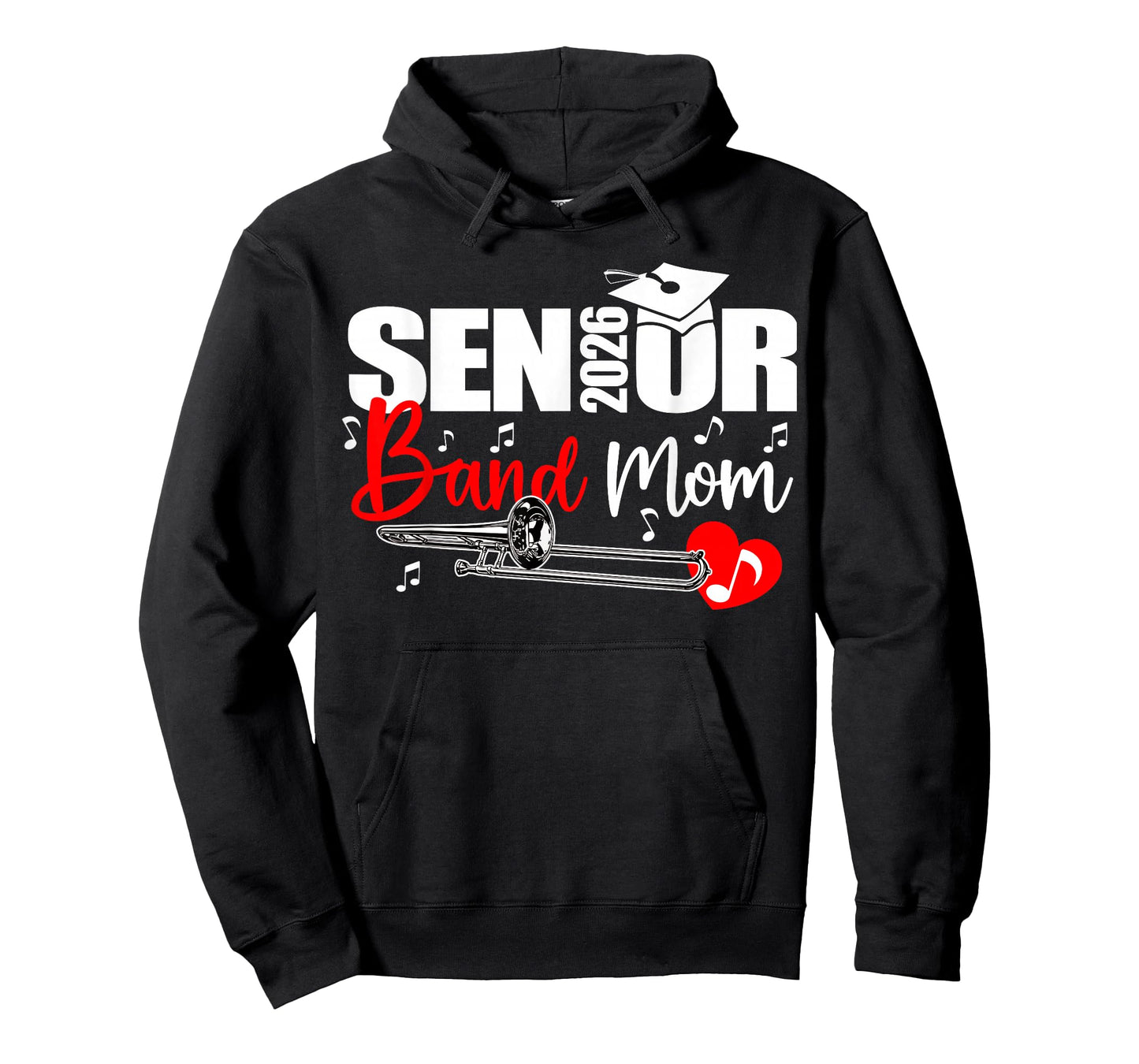 Senior Band Mom 2026 Marching Band Class of 2026 Trombone T-Shirt